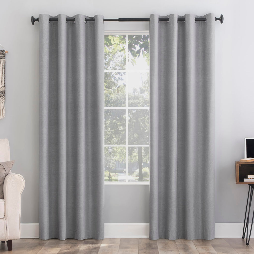 Sun Zero Columbia Thermal Insulated 100% Blackout Grommet Curtain Single Panel, 50" x 63", Cedar Orange