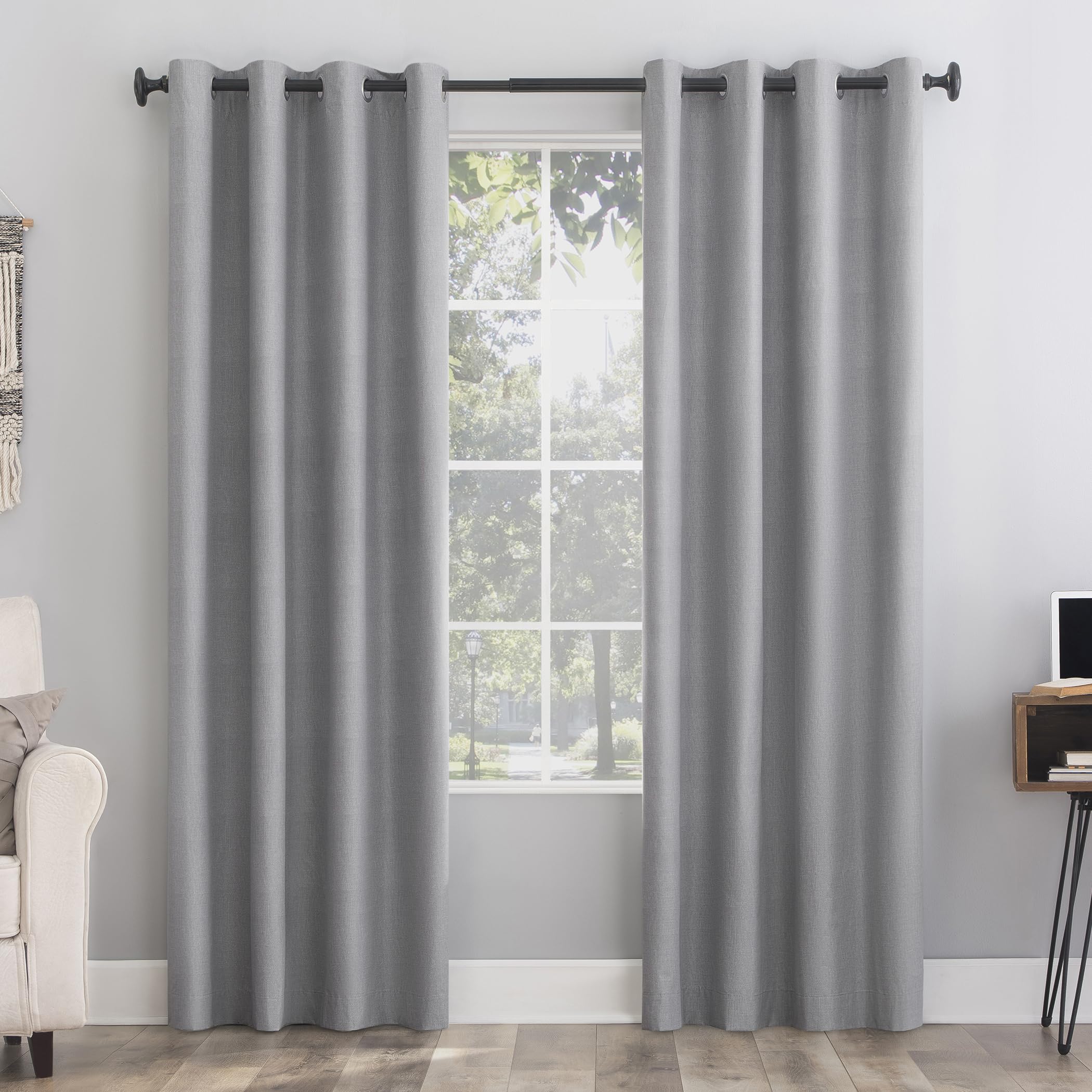 Sun Zero Columbia Thermal Insulated 100% Blackout Grommet Curtain Single Panel, 50" x 63", Cedar Orange