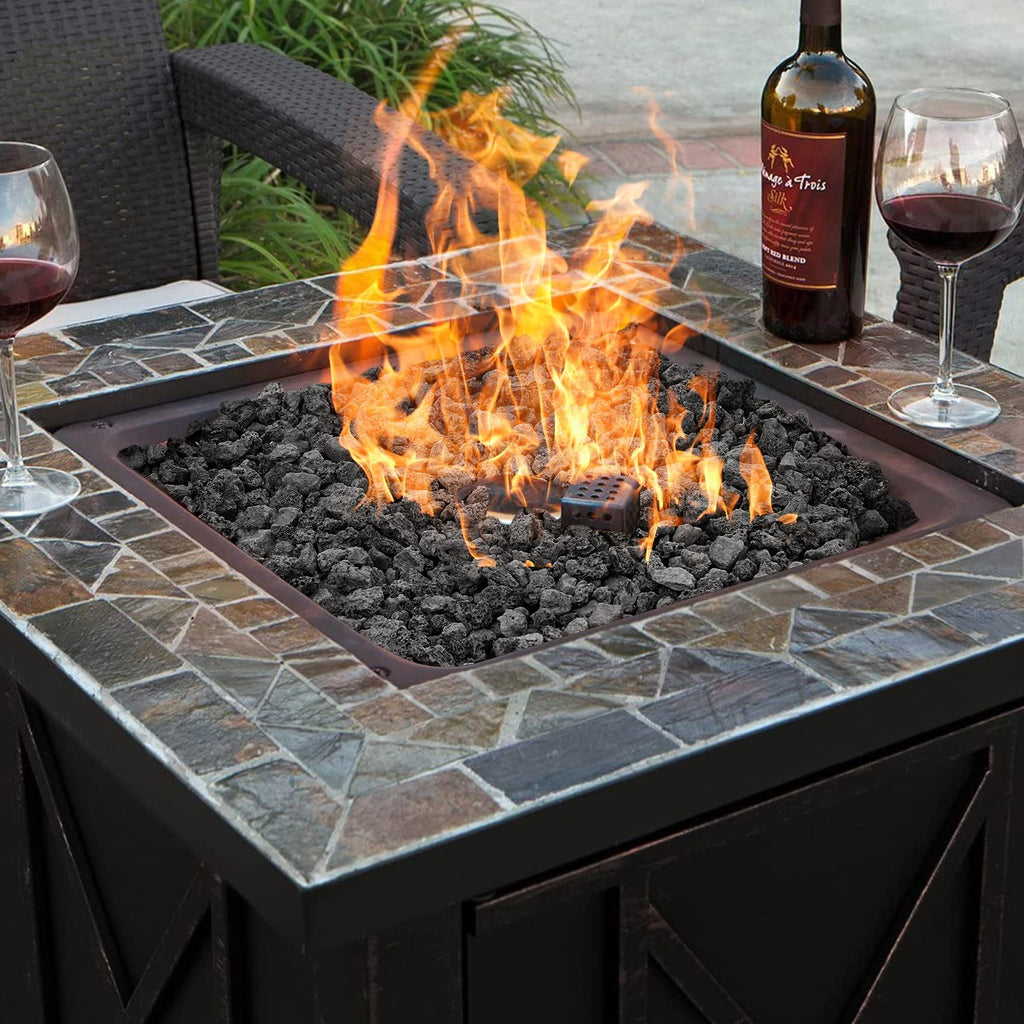 Mr. Fireglass 10 Pounds Black Natural Lava Rock for Indoor Outdoor Gas Fire Pits Fireplaces & Barbecue Grills | Volcanic Lava Stones for Decorating Garden Landscaping, Potted Plants, 0.2"-0.3"