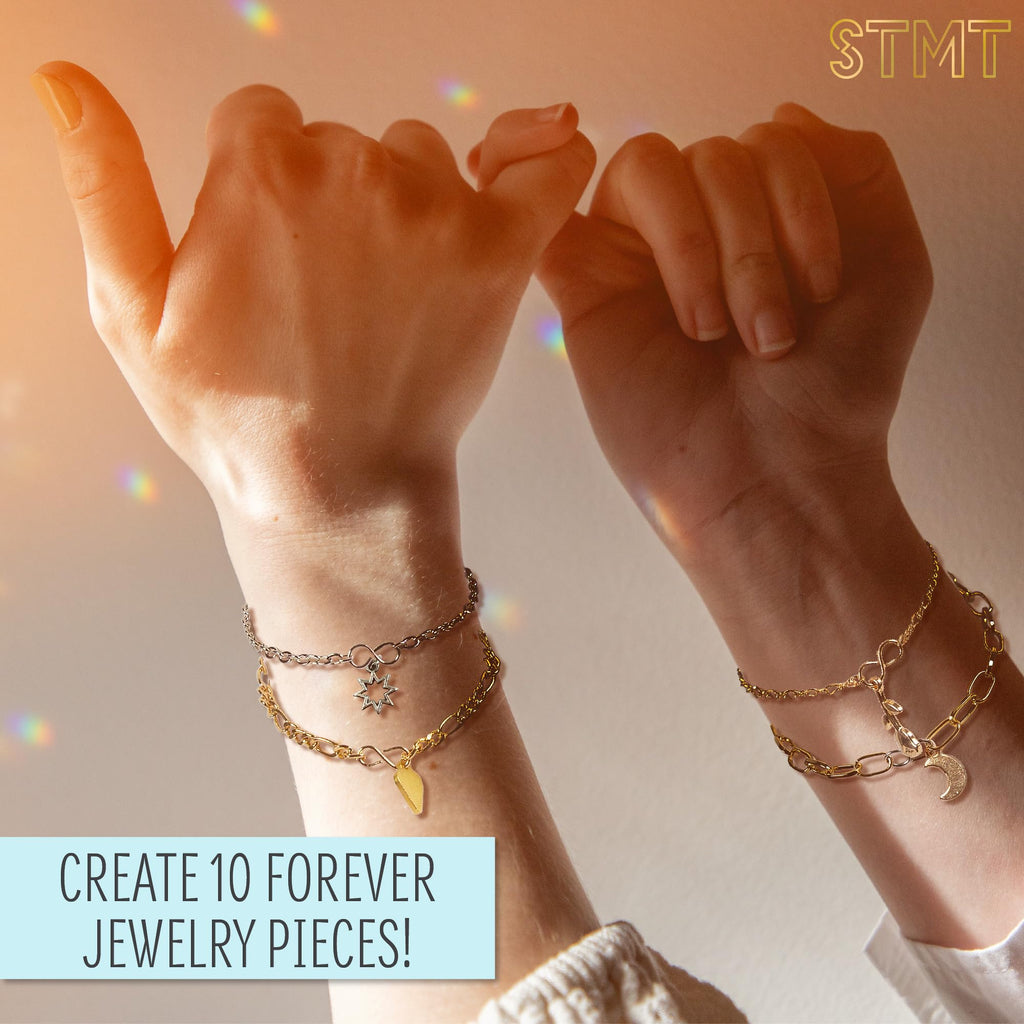 STMT D.I.Y. Hand Stamped , DIY Personalized Stamp Jewelry, Great Teenage Birthday Gift, Unique Handmade Jewelry & Name Plates, Bead Kits for Kids, Teens & Adults Ages 14+
