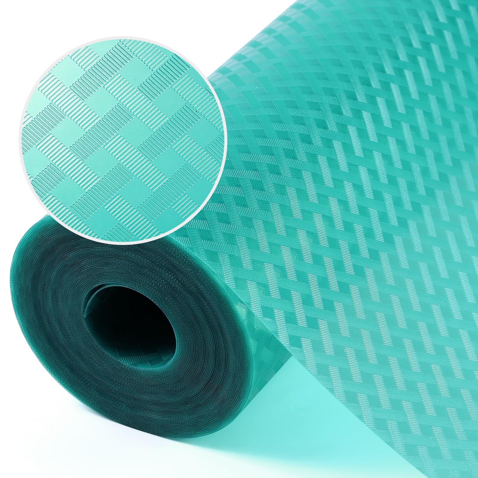 Shelf Liners for Kitchen Cabinets Refrigerator Liners Waterproof Kitchen Cupboard Liner Durable Plastic Drawer Mats EVA Material Non Adhesive Fridge Liner for Shelves - Clear 11.8 x 59 Inches