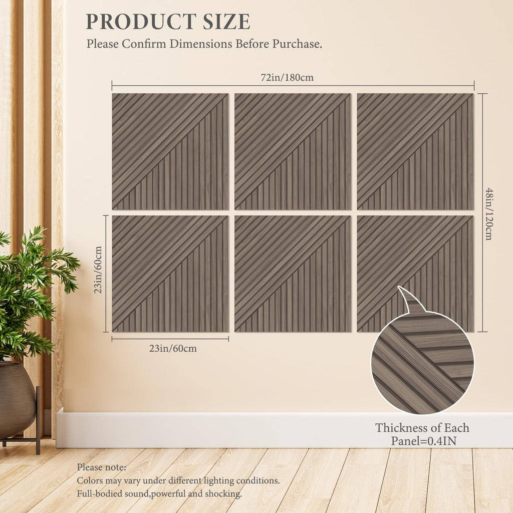 JBER 6 Pack Art Acoustic Panels, 47.2×27Inches Soundproof Wall Panels, Large Self-Adhesive Wall Panels, Decorative Sound Absorbing Panels, Sound Panels for Recording Studio(Black Gold Marble)