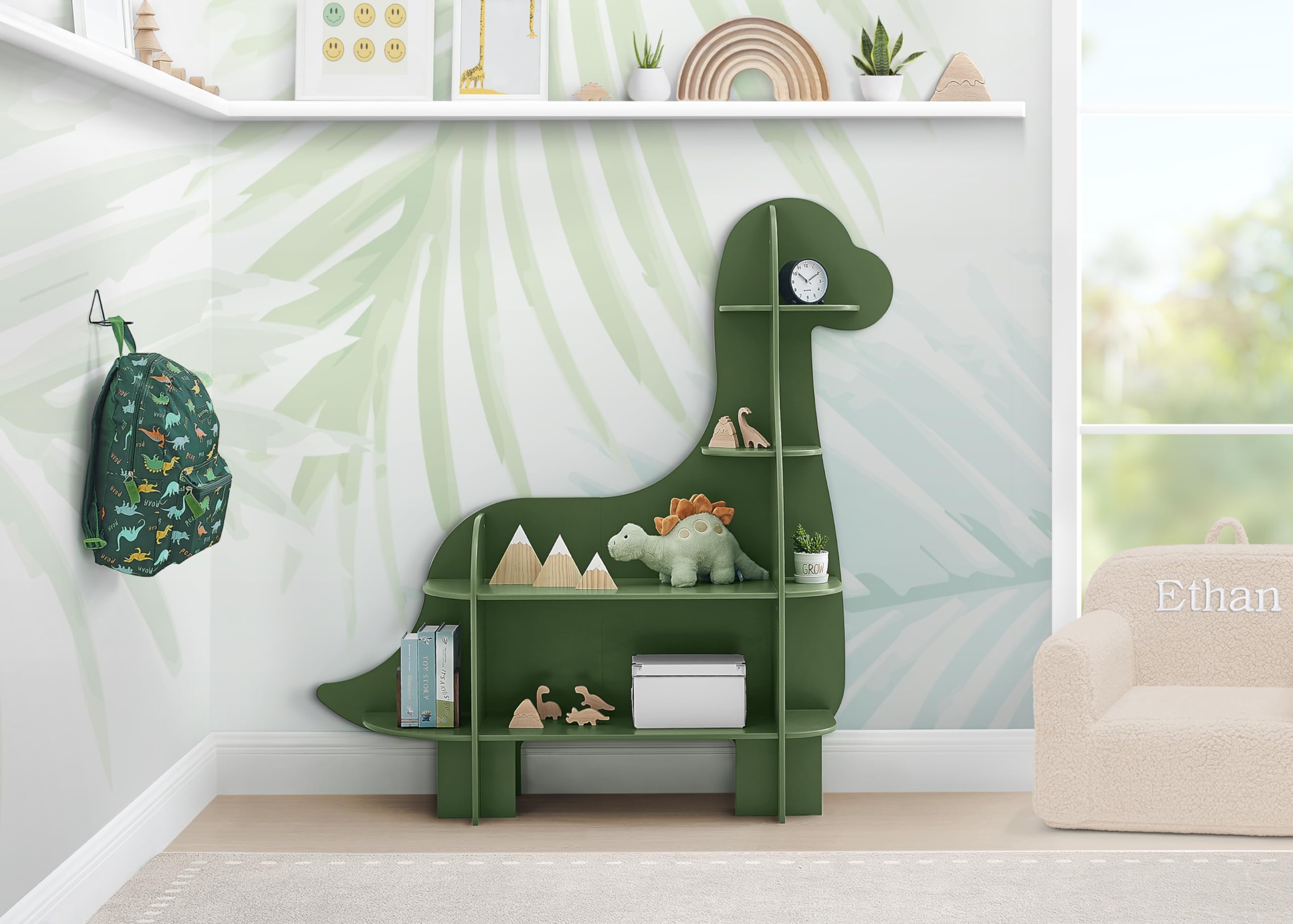 Delta Children Bear Bookcase - Greenguard Gold Certified, Crafted Walnut