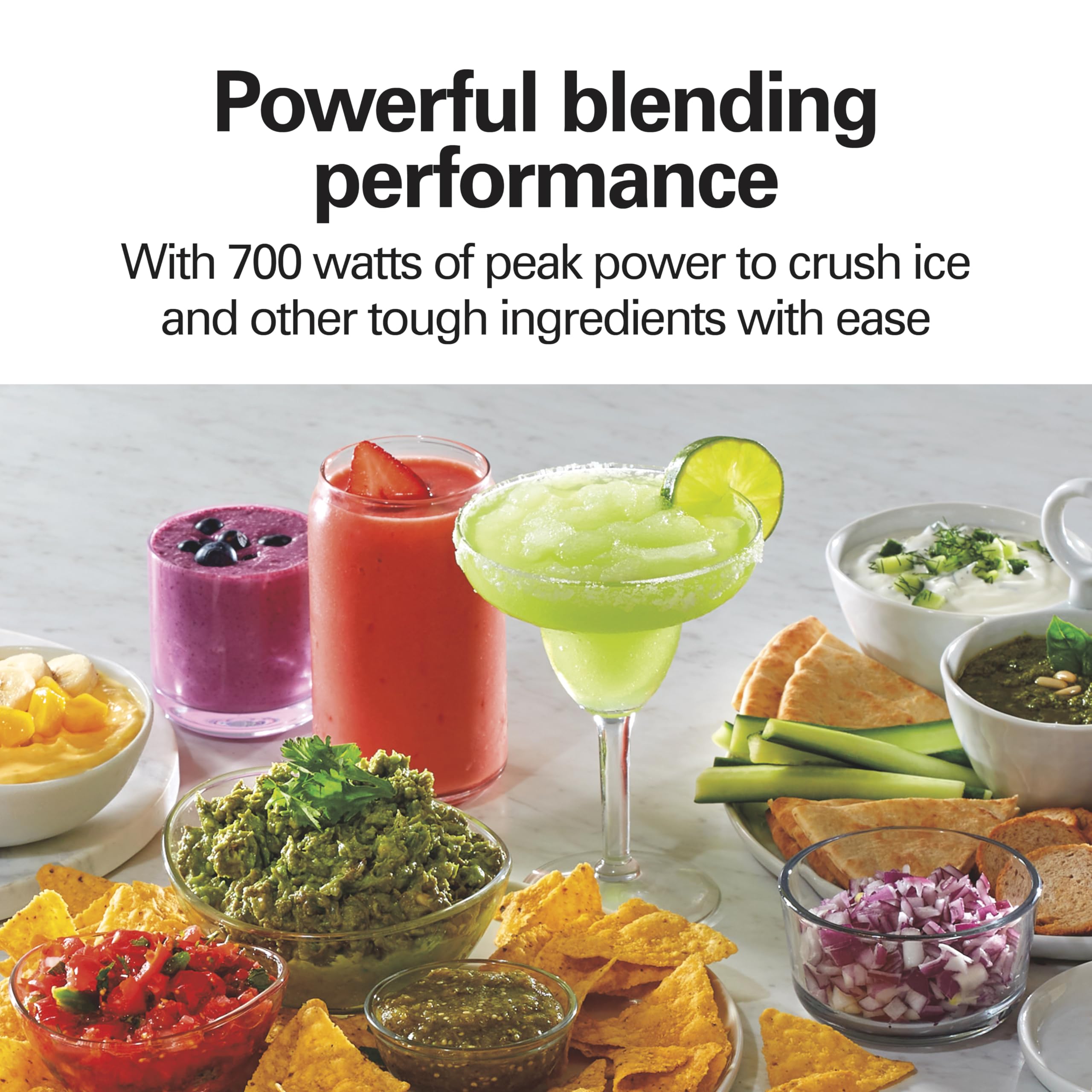 Hamilton Beach Power Elite Wave Action Blender For Smoothies, 40 Oz Glass Jar, 12 Functions Including Puree, Crush Ice, 700 Watts - Black (58148A)