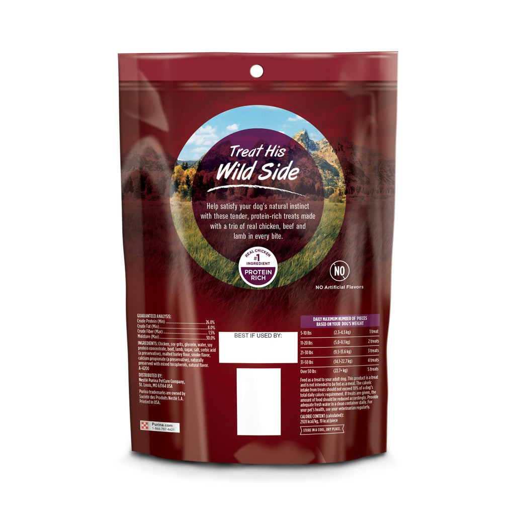 Purina ONE Natural High Protein Dry Dog Food Dry True Instinct with Real Beef and Salmon With Bone Broth and Added Vitamins, Minerals and Nutrients - 15 lb. Bag