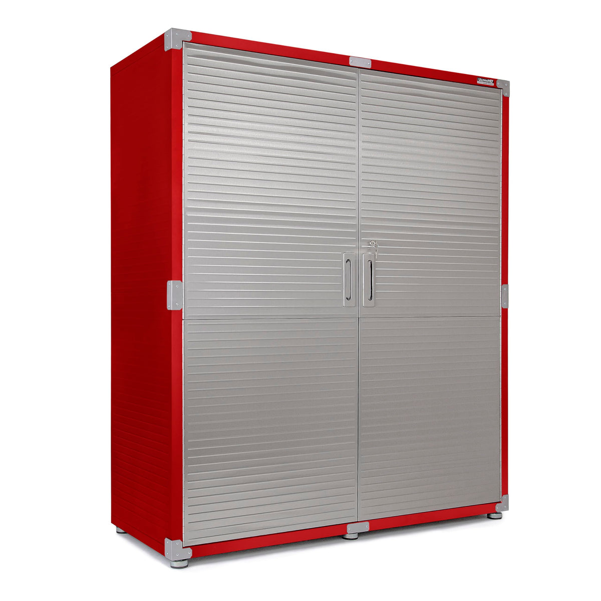 Seville Classics UltraHD Solid Steel Lockable Metal Storage Cabinet Locker Organizer, w/Adjustable Shelves for Garage, Warehouse, Office, Classroom, Granite, 30" W x 18" D x 72" H