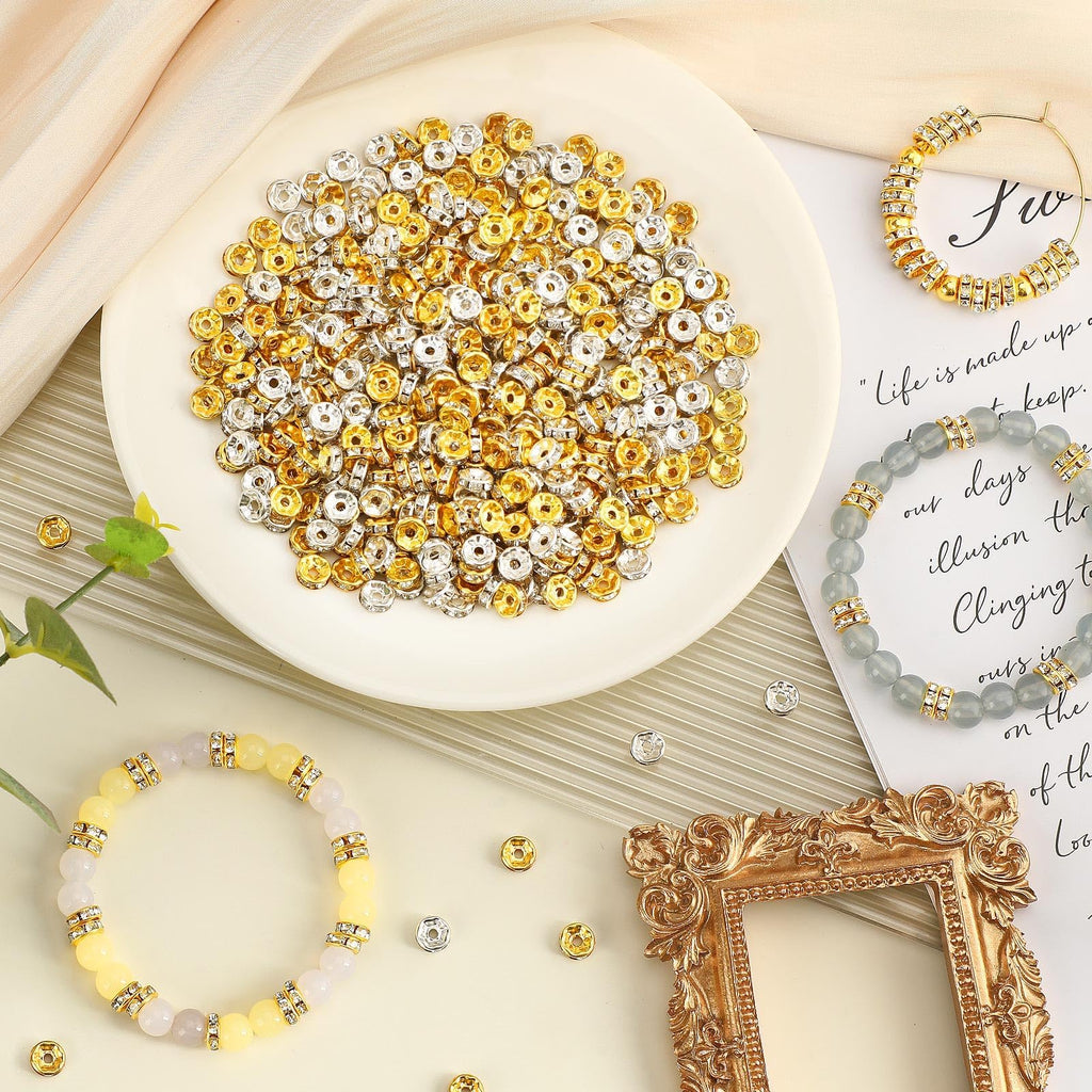 Augshy 700PCS White Letter Beads Alphabet Beads for Making DIY (6mm) | Premium Acrylic Cube Shape, Ideal Bracelets and Keychains, Large Hole Design for Easy Paracord Threading