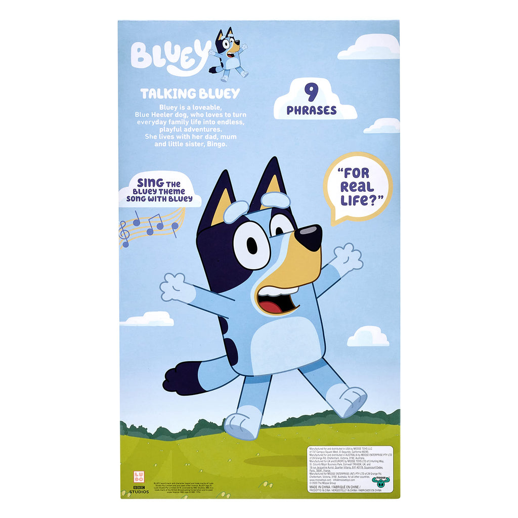 Bluey 17143 SFX, Feature, Interactive, Talking, 13" Plush, 17137