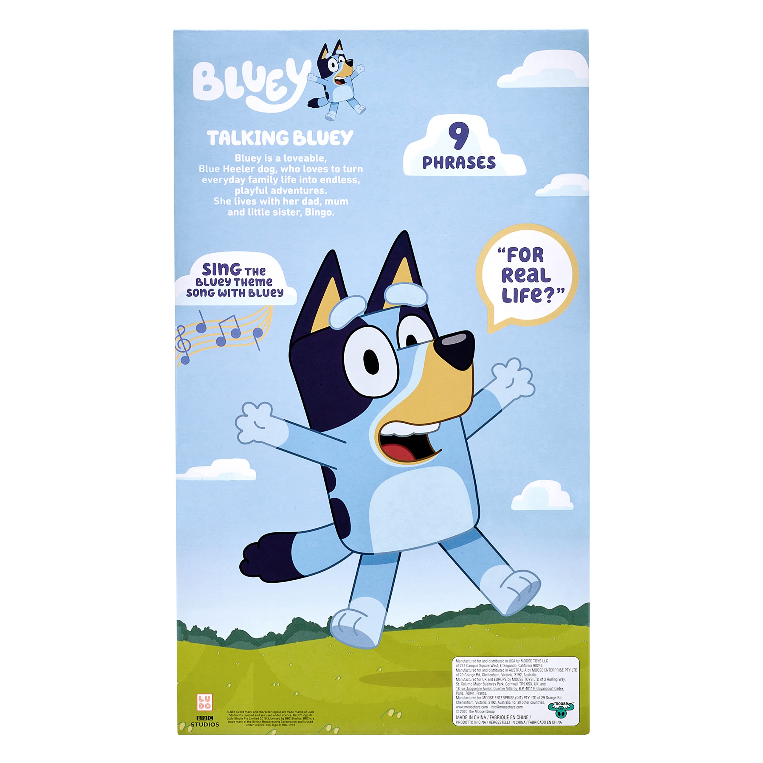 Bluey 17143 SFX, Feature, Interactive, Talking, 13" Plush, 17137