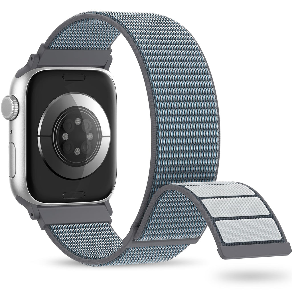 Nylon Sport Band Compatible with Apple Watch Band 38mm 40mm 41mm 42mm 44mm 45mm 46mm 49mm, Adjustable Breathable Women Men Braided Strap Loop for iWatch Series 11/10/9/8/7/6/5/SE Ultra 3/2/1