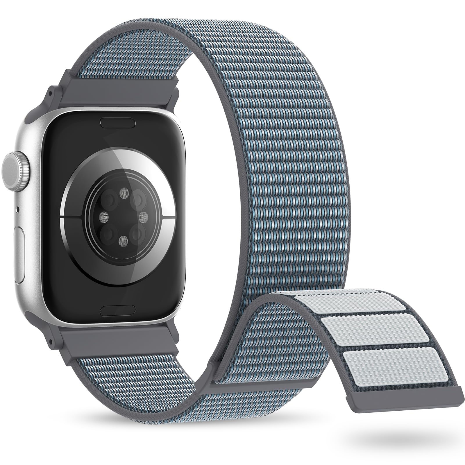 Nylon Sport Band Compatible with Apple Watch Band 38mm 40mm 41mm 42mm 44mm 45mm 46mm 49mm, Adjustable Breathable Women Men Braided Strap Loop for iWatch Series 11/10/9/8/7/6/5/SE Ultra 3/2/1