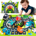 Big Cartoon Truck Car Toys for 1 Year Old Boy with Playmat/Storage Bag|Baby and Toddler Toys 12-18 Months & Age 1-2|1st Birthday Gift for Baby Toys 1 Year Old
