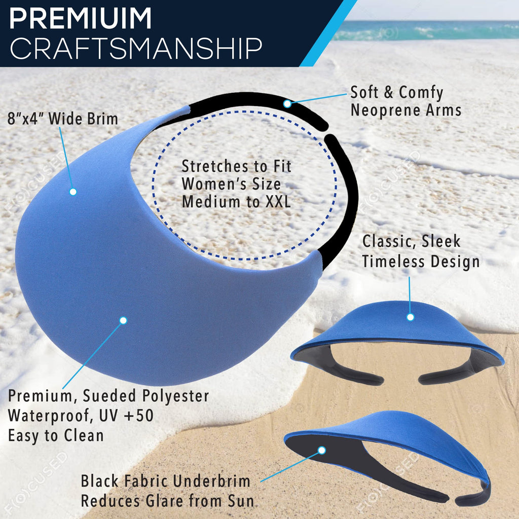 No Headache Sun Visor for Women | Stylish, Lightweight Golf & Tennis Hat | UV Protection for Outdoor Sports & Travel