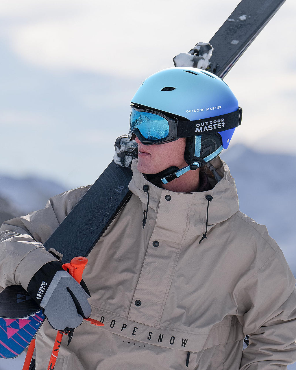 OutdoorMaster Kelvin Ski Helmet - Snowboard Helmet for Men, Women & Youth