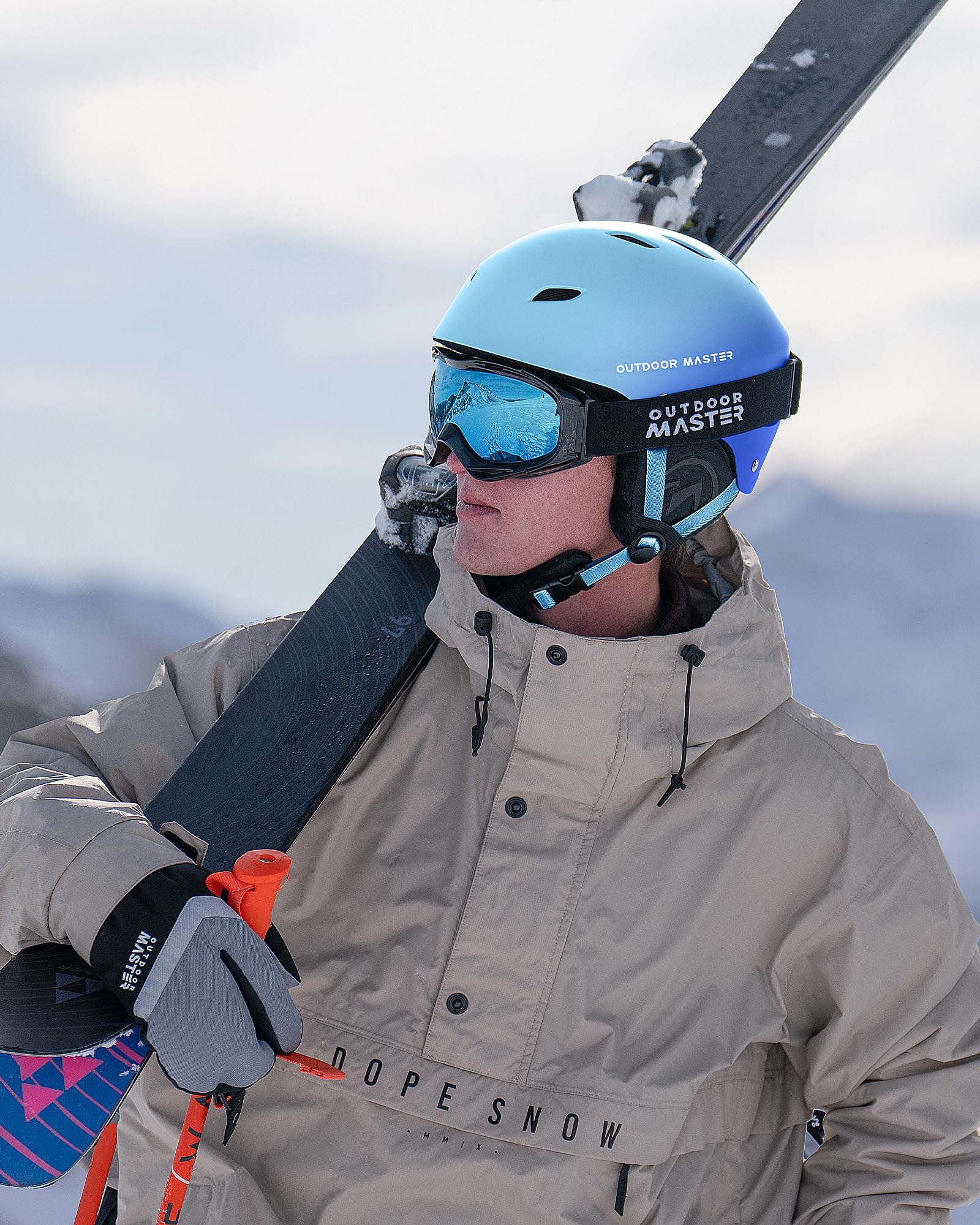 OutdoorMaster Kelvin Ski Helmet - Snowboard Helmet for Men, Women & Youth