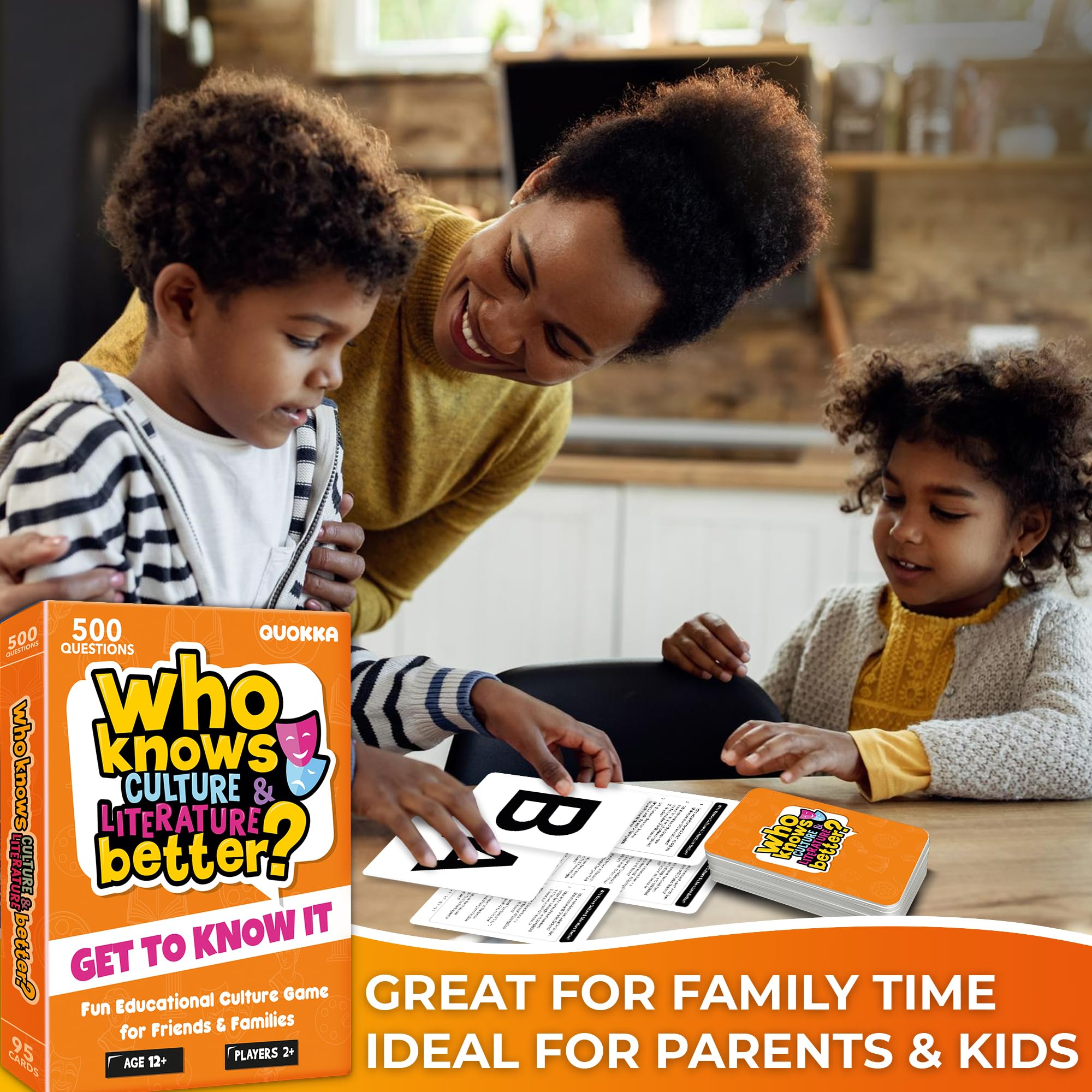 Family Board Games for Kids and Adults - Trivia Card Games for Kids 8-12 and Adults - Who Knows Me Better for Family Game Night - 500+ Facts Questions from Ages 6-8 — Fun Travel Car Activities for 5+