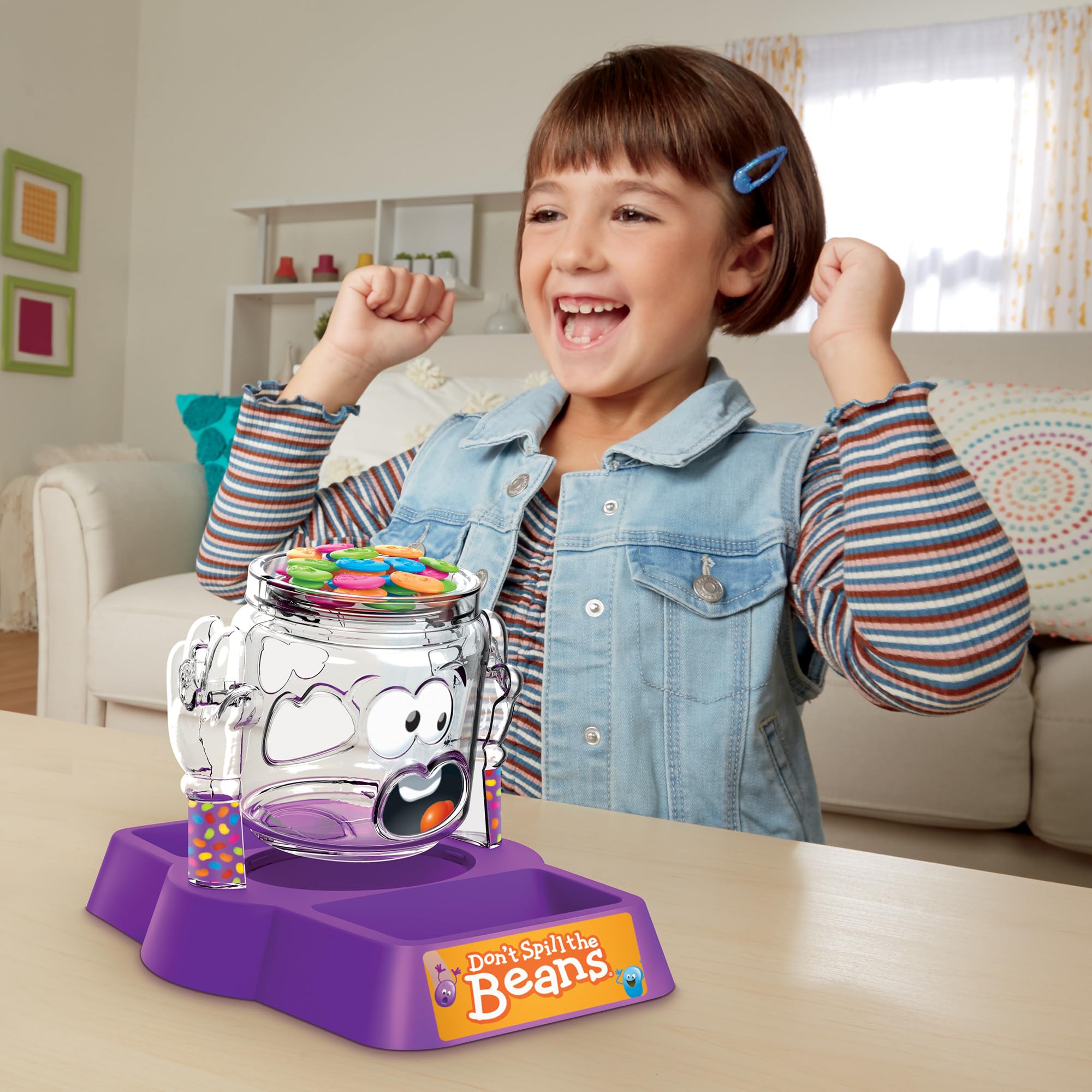 Hasbro Gaming Don't Spill The Beans Game for Kids, Easy and Fun Balancing Game for Children Ages 3 and Up, Easter Gifts for Boys and Girls, Preschool Games for 2 Players, Kids Board Games
