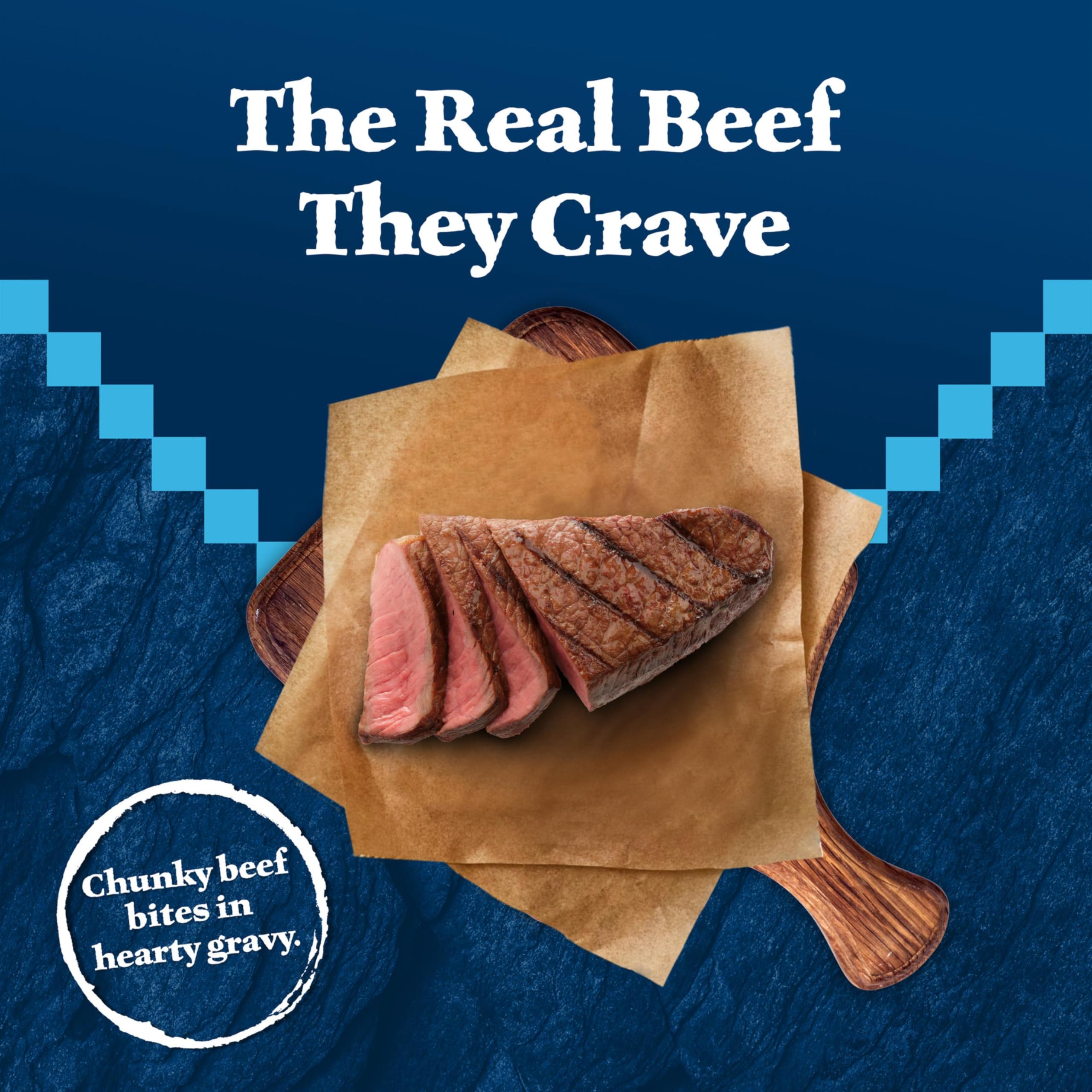 Blue Buffalo Wilderness Wild Cuts Trail Toppers Chunky Bites In Hearty Gravy - Beef - 3 Oz