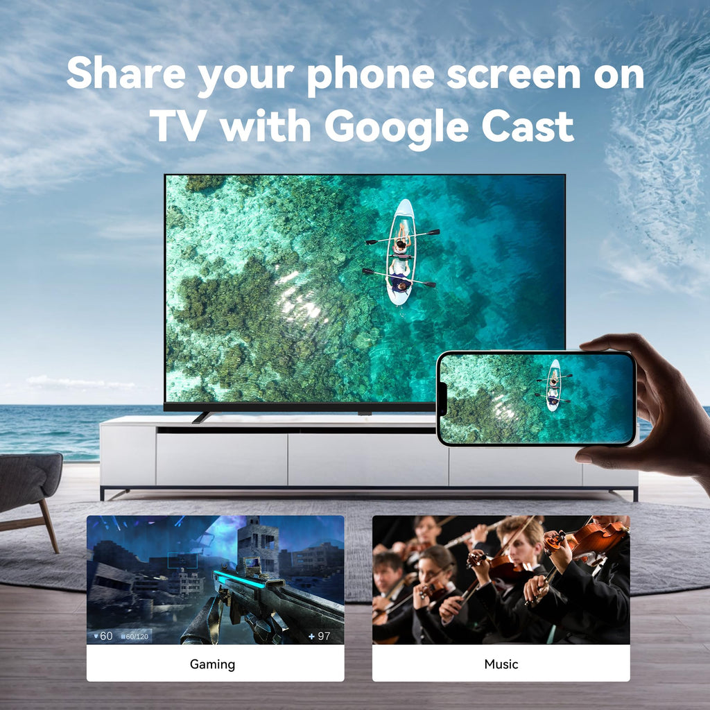 FPD 40 Inch Smart TV Tizen OS, 1080p Full HD Compatible with Samsung TV Plus, Dolby Audio, HDR 10, Gaming Hub, SmartThings, Built-in Miracast, Voice Control Flat Screen Television (AT40-P1)