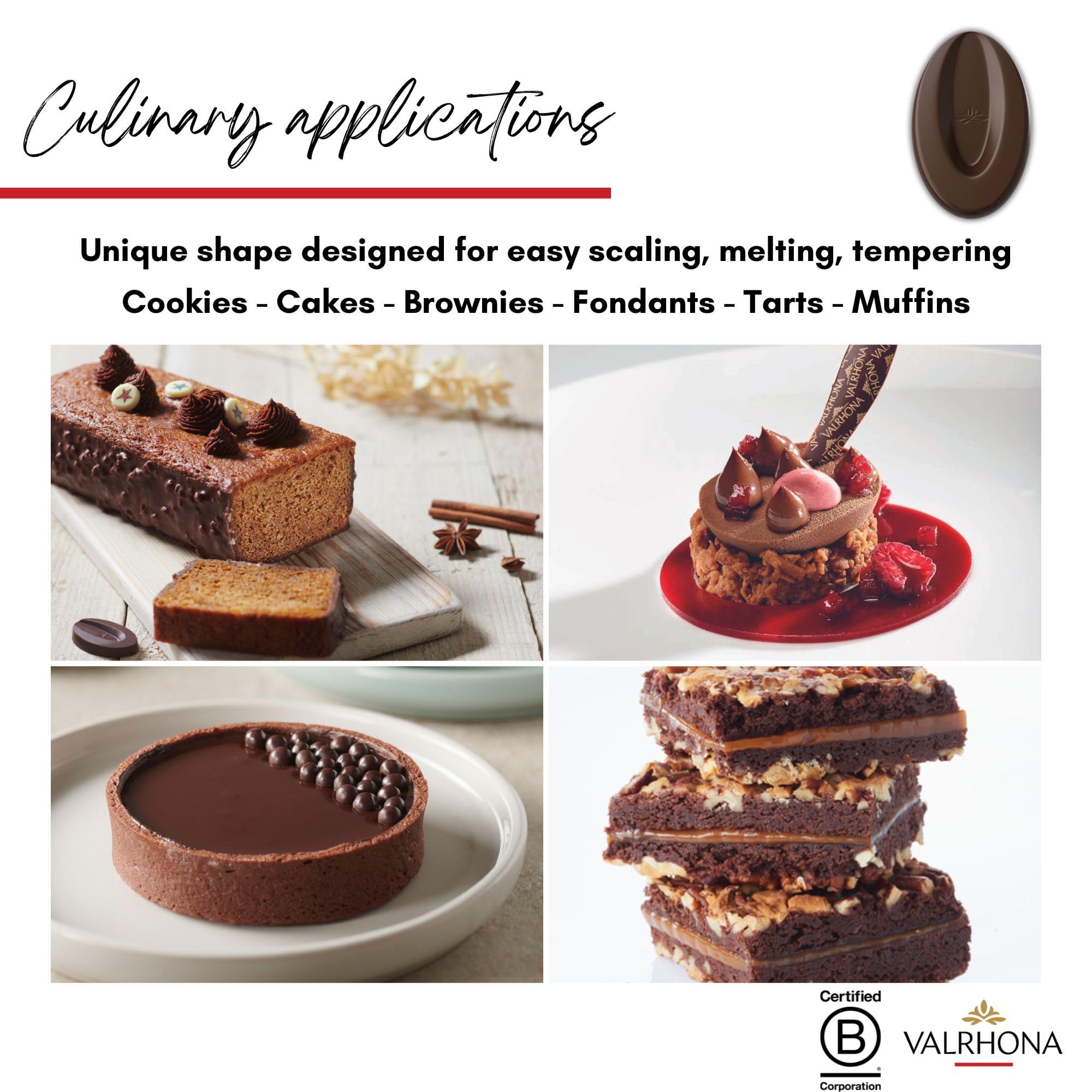 Valrhona Premium Baking Chocolate Discs (Feves), Creamy Milk JIVARA 40% w/Hints of Vanilla and Malt, and Dark Chocolate GUANAJA 70% w/Intense & Smooth with Bitter Notes, For Cookies, Cakes, and more