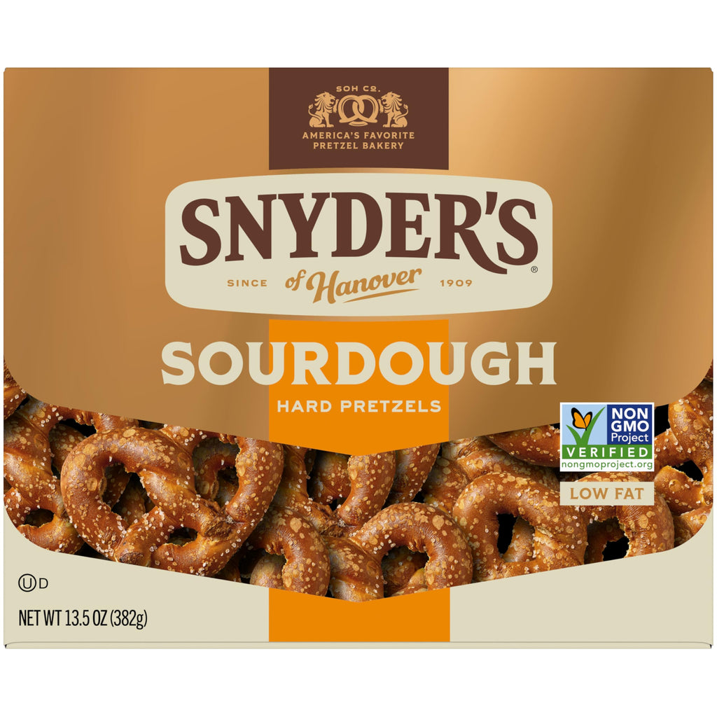 Snyder's of Hanover Pretzels, Sourdough Hard Pretzels, 13.5 Ounce Box