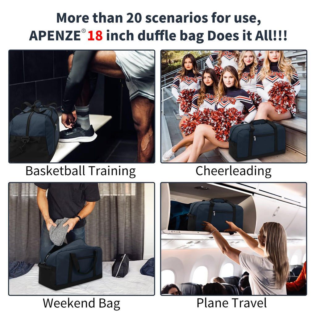Apenze Small Gym Bag Carry On Bag - 12 in Mini Duffle Bag Lightweight for Overnight Travel(Camouflage)