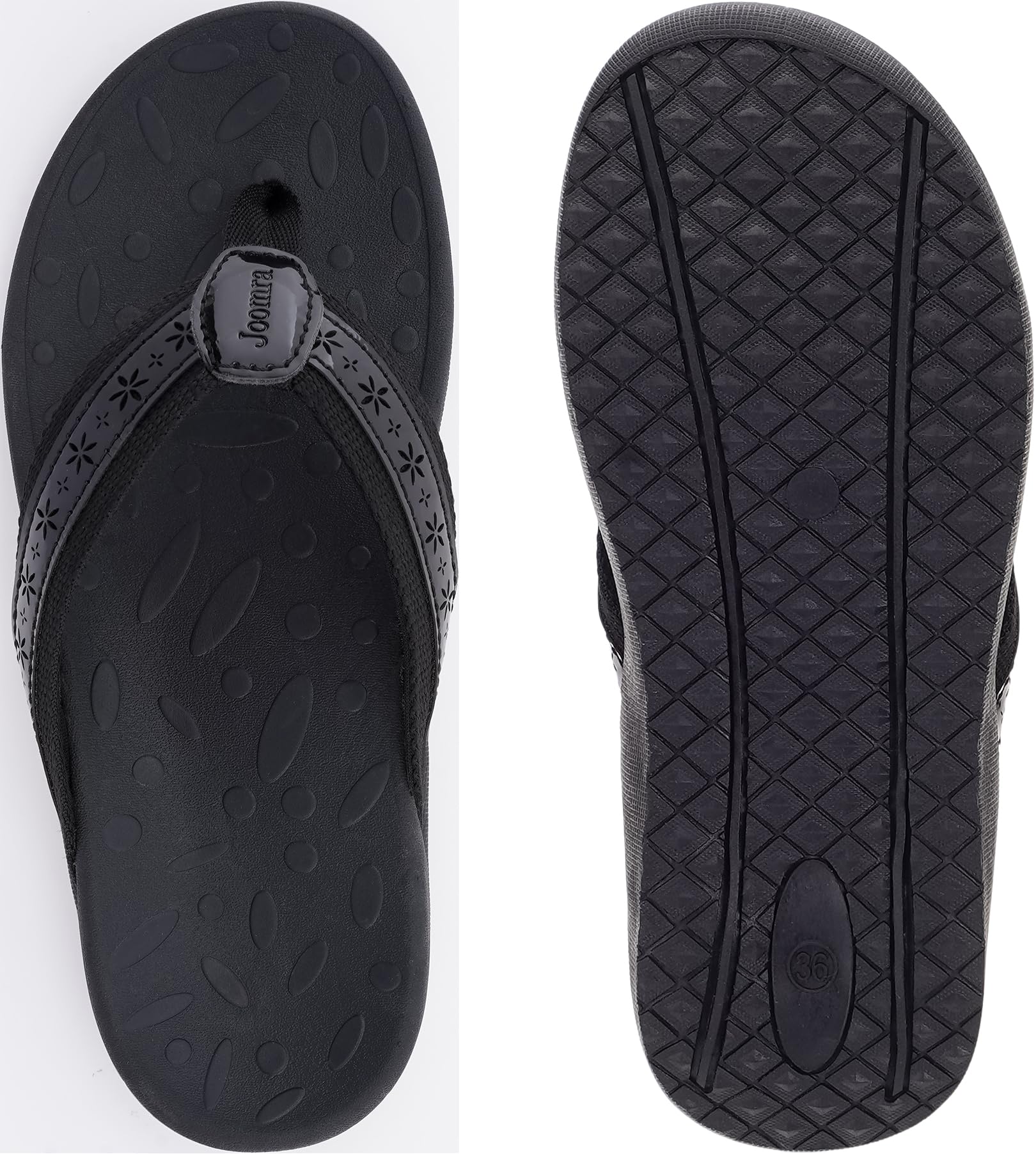 Joomra Women's Flip Flops Arch Support Orthotic Toe Post Thong Sandals