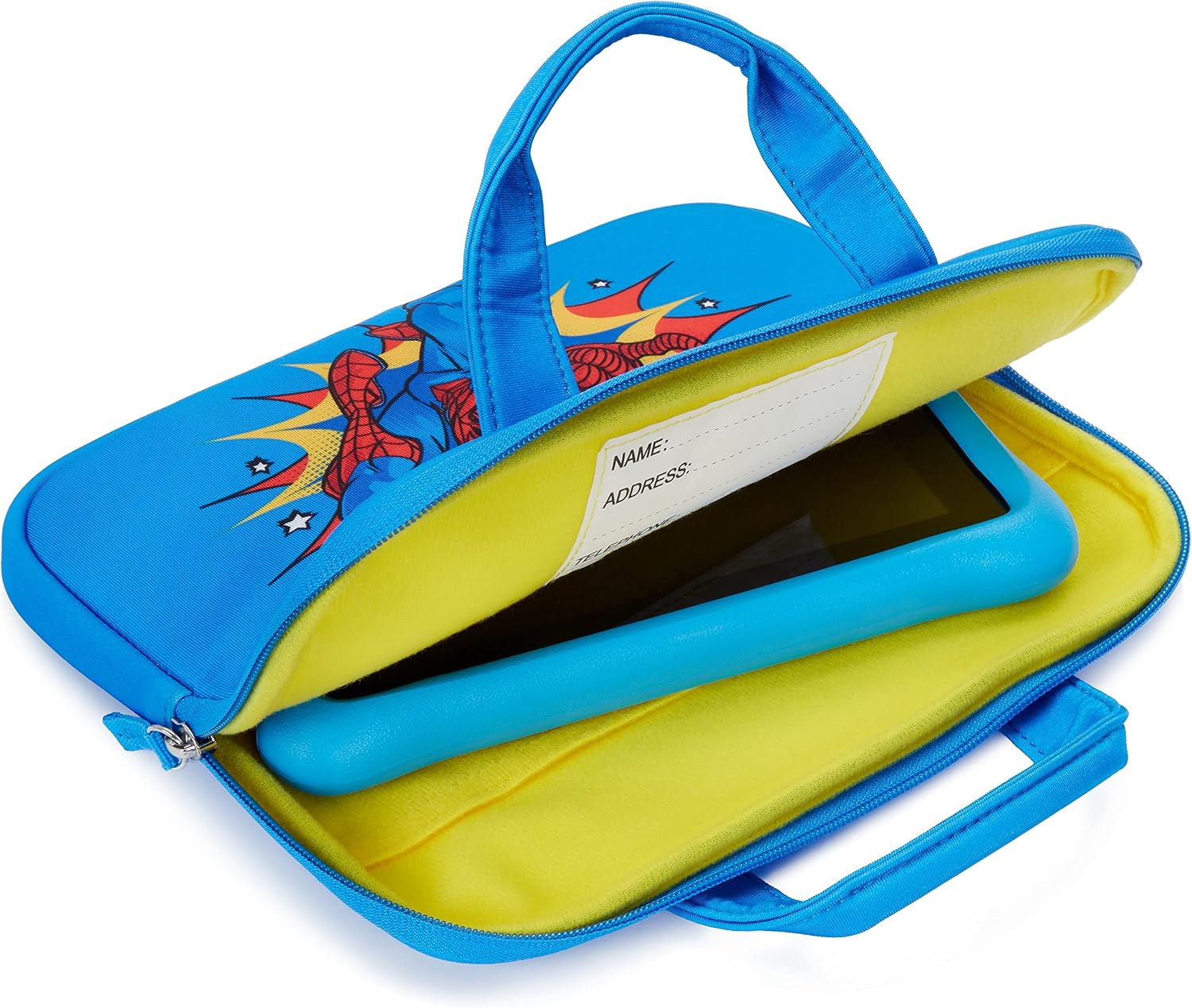 Spider-Man Zipper Sleeve for all versions of Fire Kids and Kids Pro 7" or 8" Tablets