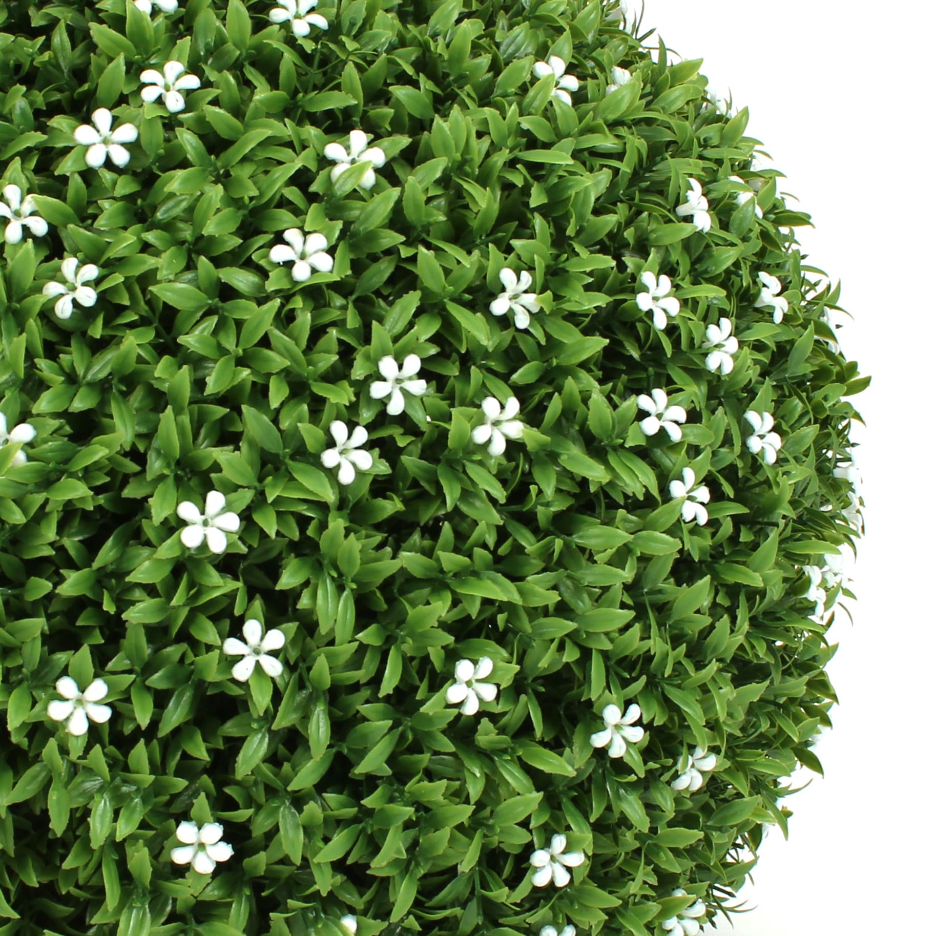 3rd Street Inn XL Baby's Breath Topiary Ball - Artificial Plant Set - Indoor/Outdoor Wedding Party Decor - Faux Foliage Garden Sphere - Tree and Bush Substitute (19")