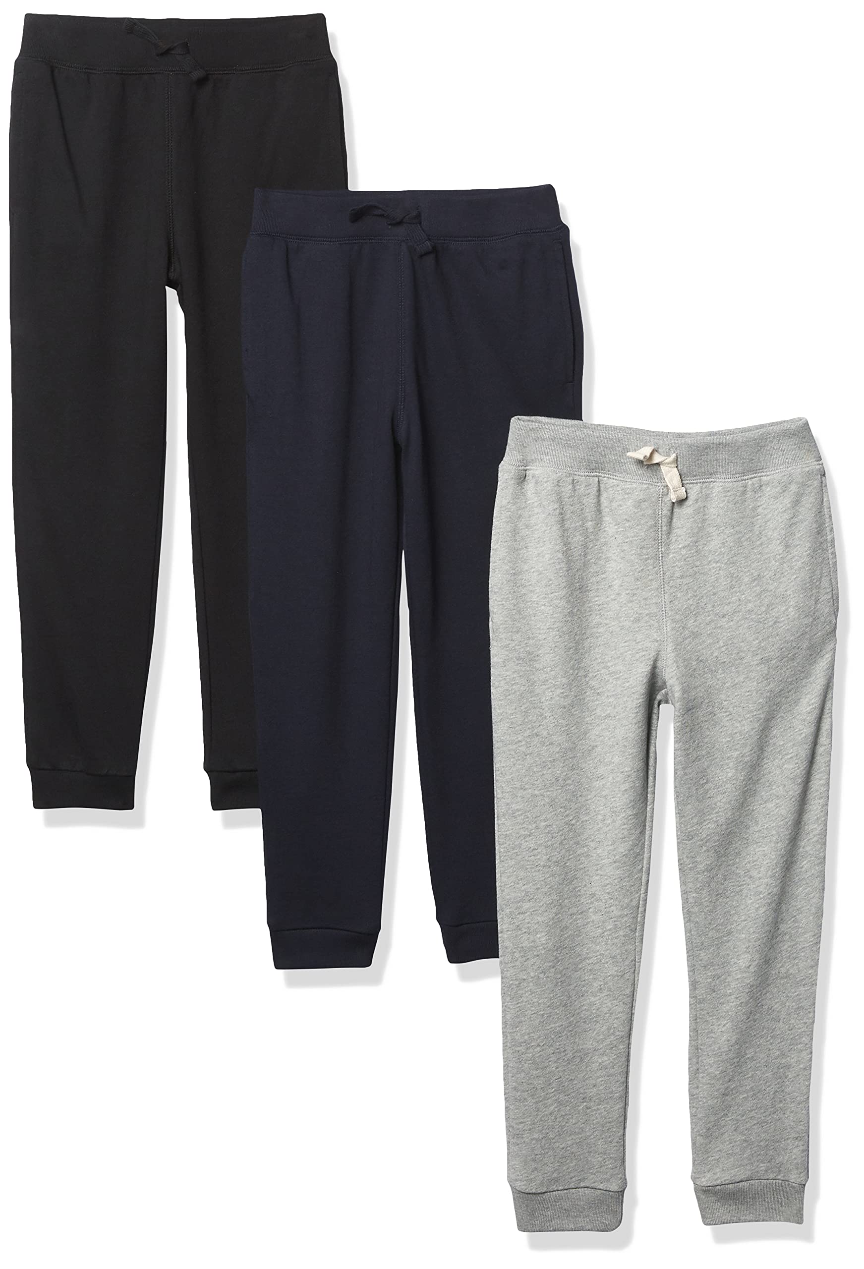 And Toddler Boy Active Striped Fleece Jogger Pants 2-pack