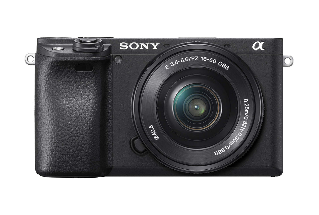 Sony Alpha a6400 Mirrorless Camera: Compact APS-C Interchangeable Lens Digital Camera with Real-Time Eye Auto Focus, 4K Video, Flip Screen & 16-50mm Lens - E Mount Compatible - ILCE-6400L/B, Black