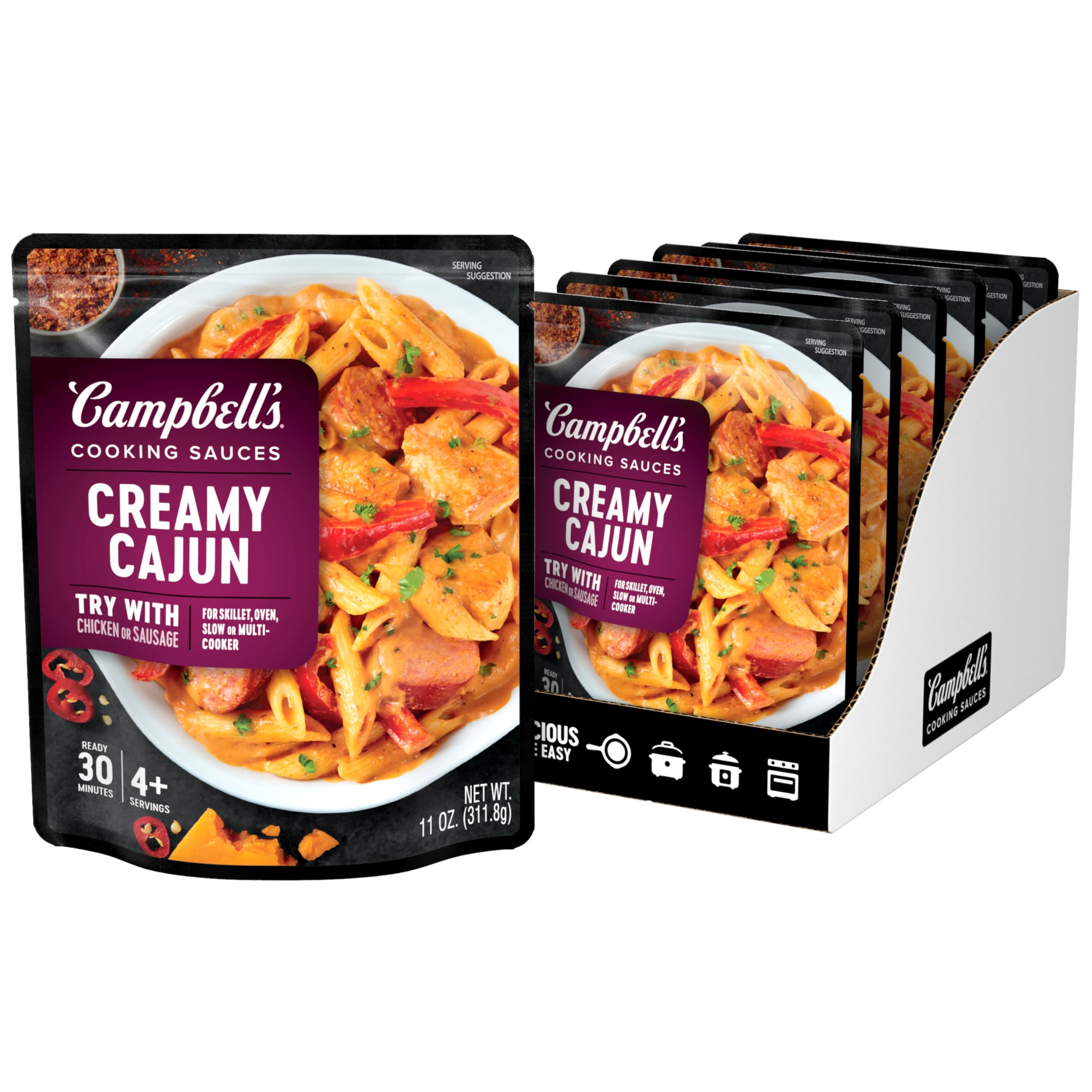 Campbell's Cooking Sauces, Hearty Beef Stew, 12 Oz Pouch