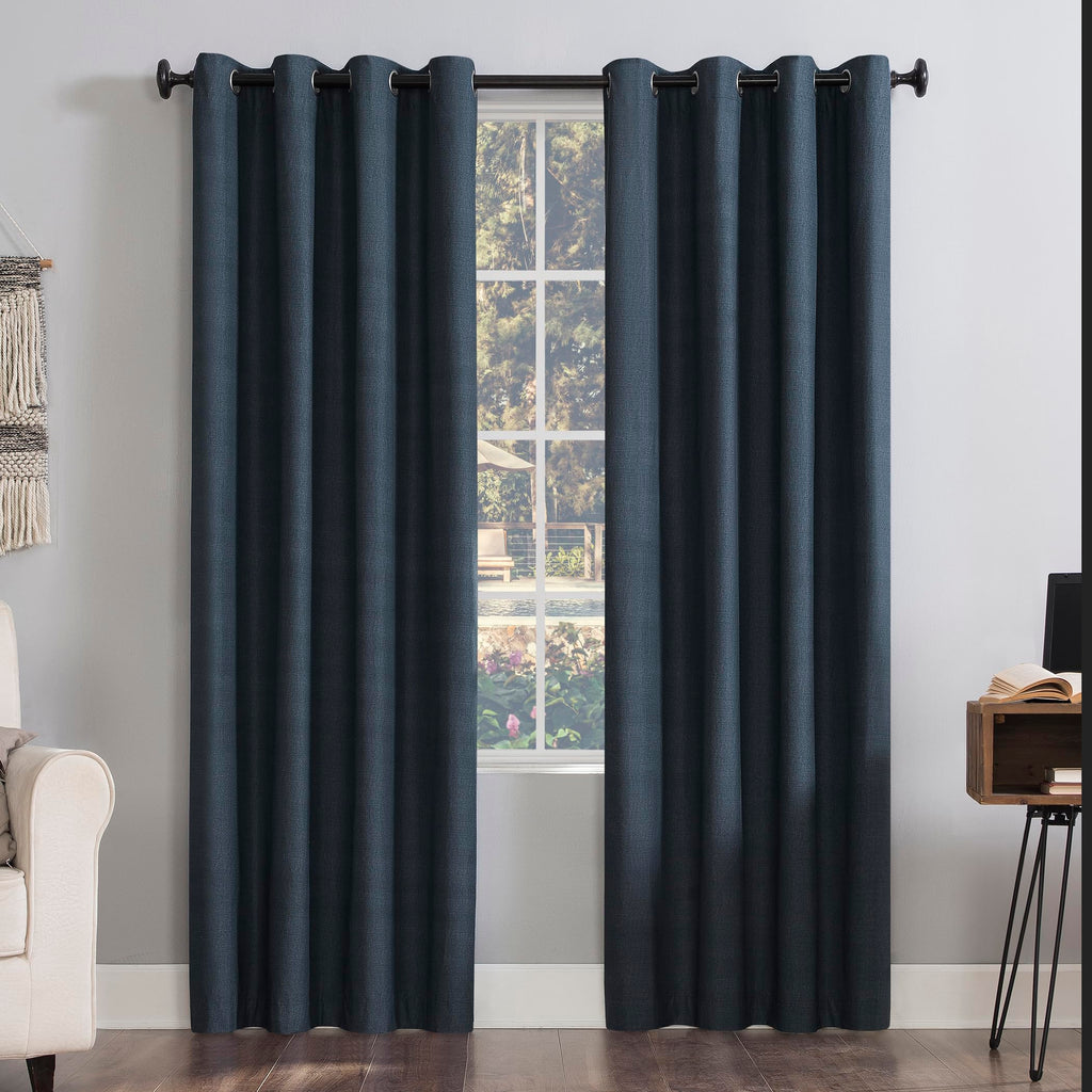Sun Zero Columbia Thermal Insulated 100% Blackout Grommet Curtain Single Panel, 50" x 63", Cedar Orange