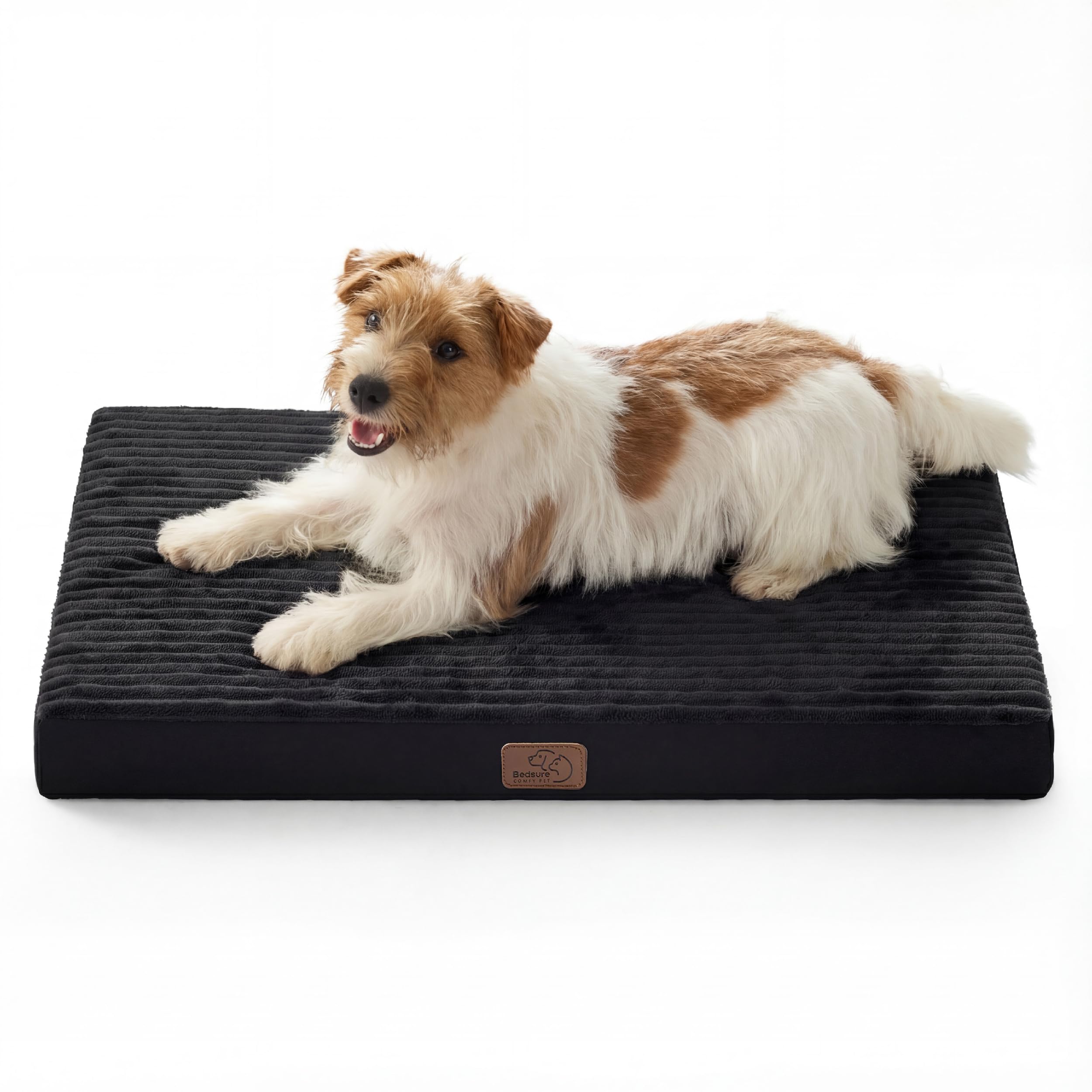 Bedsure ComfyFleece Dog Bed for Small Dogs - Orthopedic Pet Beds with Removable Washable Cover, NOT Waterproof Egg Crate Foam Puppy Mat, Suitable for Pet Up to 20 lbs, 23"x17"x2.8", NOT for Chewers