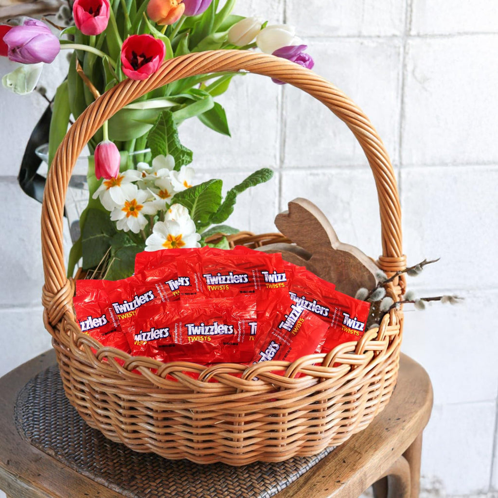 Strawberry Licorice Candy Bulk 2 lb, 95 Pieces Individually Wrapped - Geeoollah - Soft Chewy Red Candy for Party Favors, Office Candy Jar, Goodie Bags and Snacking