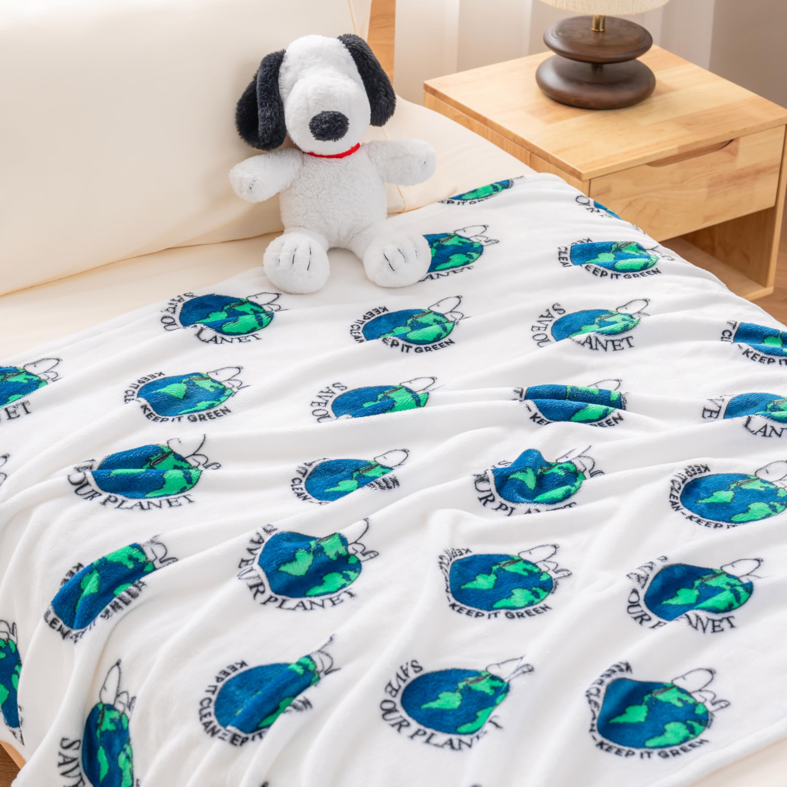 Berkshire Blanket VelvetLoft® Luxury Soft Polyester Throw Blanket, Don’t Let The Pigeon Drive The Bus, 50 x 70in(Official Mo Willems® Product)