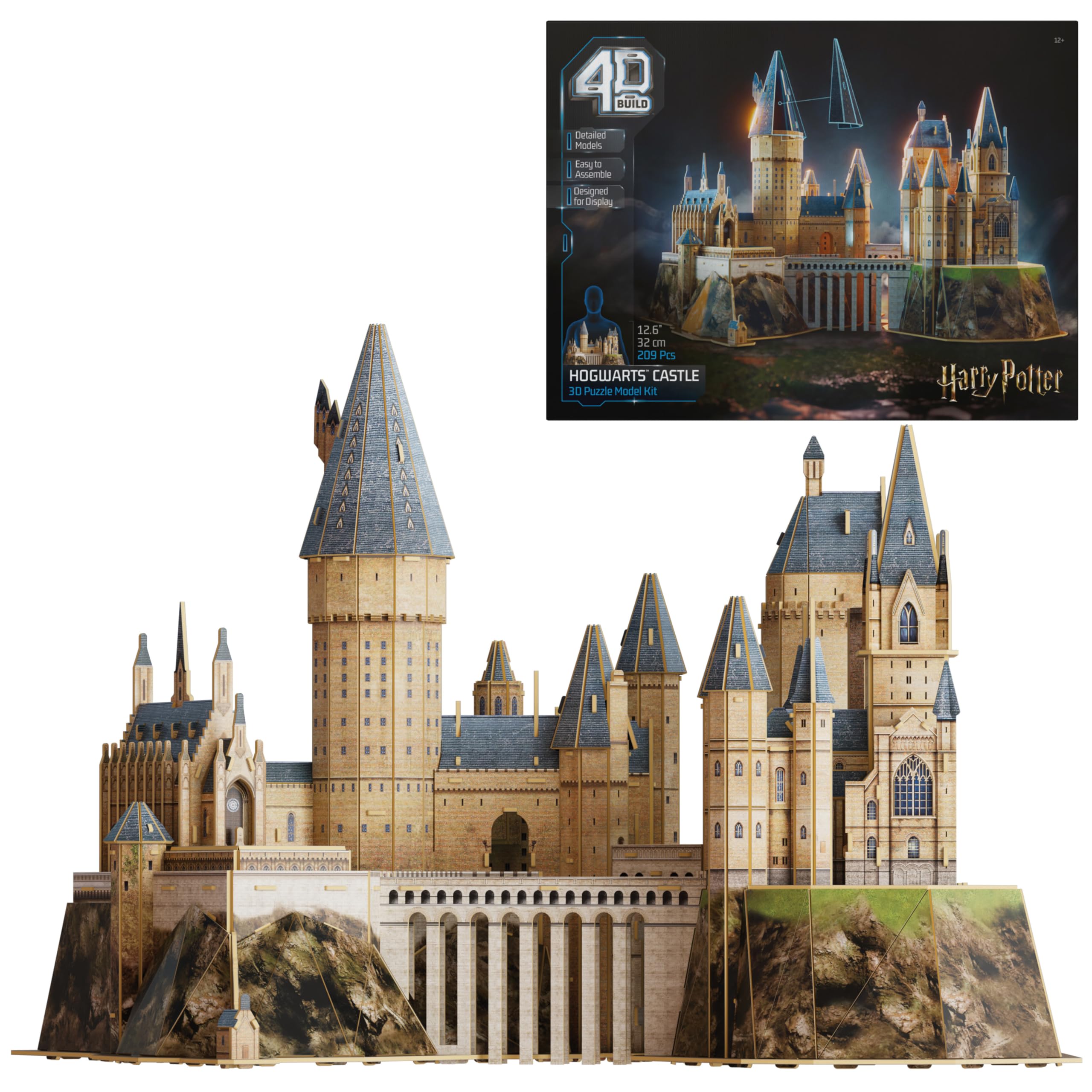 4D Build, Harry Potter Hogwarts Express 3D Model Kit, Harry Potter Collectibles & Desk Decor, Adult Puzzle, Building Toys, 181 Pieces, 3D Puzzles, Gift Ideas for Ages 12 & Up