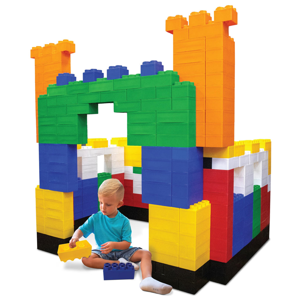 BiggoBlocks Large Building Blocks for Kids Ages 3-8 – 288 Piece Mega Set – Indoor & Outdoor STEM Toy for Boys & Girls