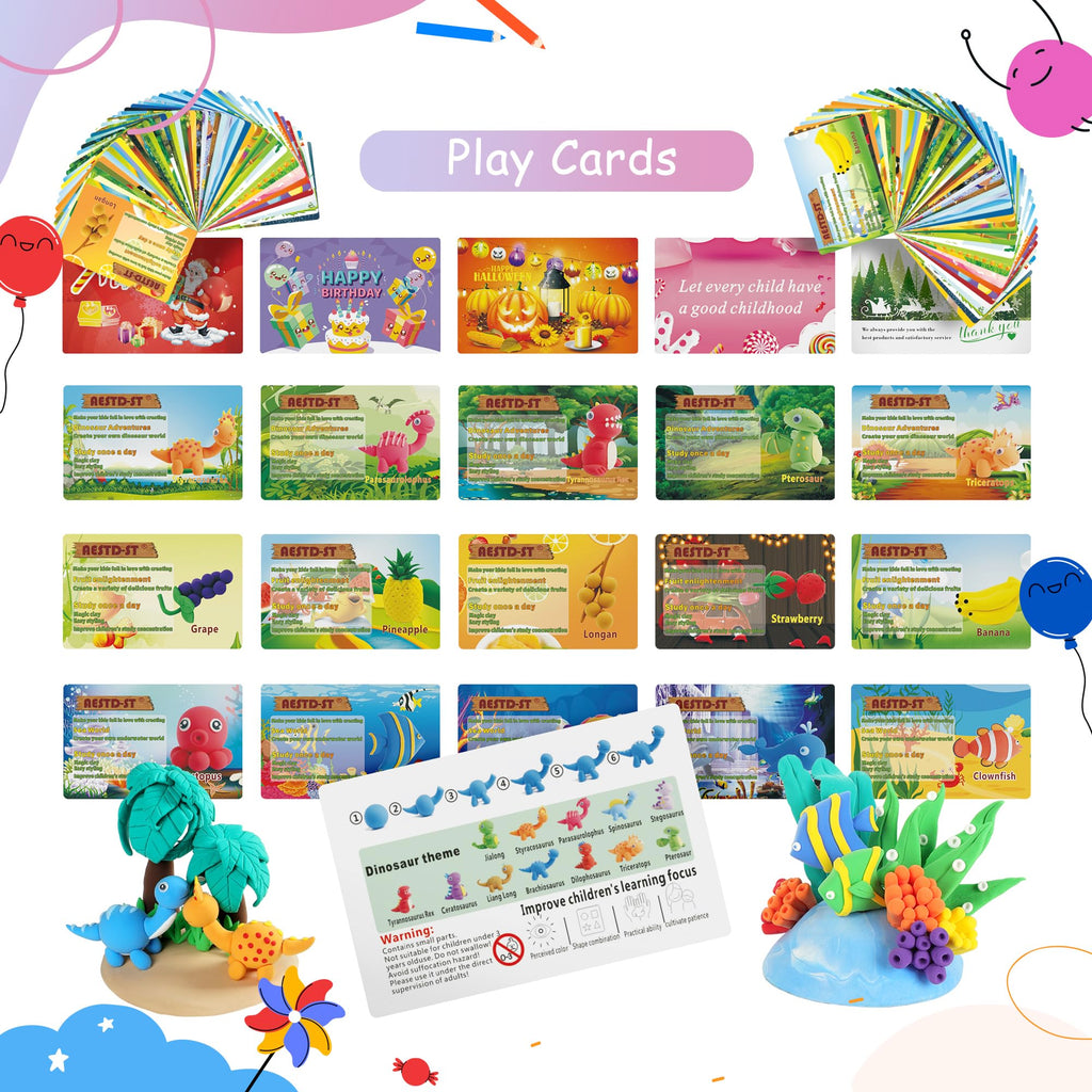 Aestd-ST Air Dry Clay 42 Colors, Modeling Clay for Kids, DIY Magic Clay, Molding Clay Kit with Sculpting Tools, Non-Sticky Soft and Super Light, Arts and Crafts Gift for Boys Girls Kids