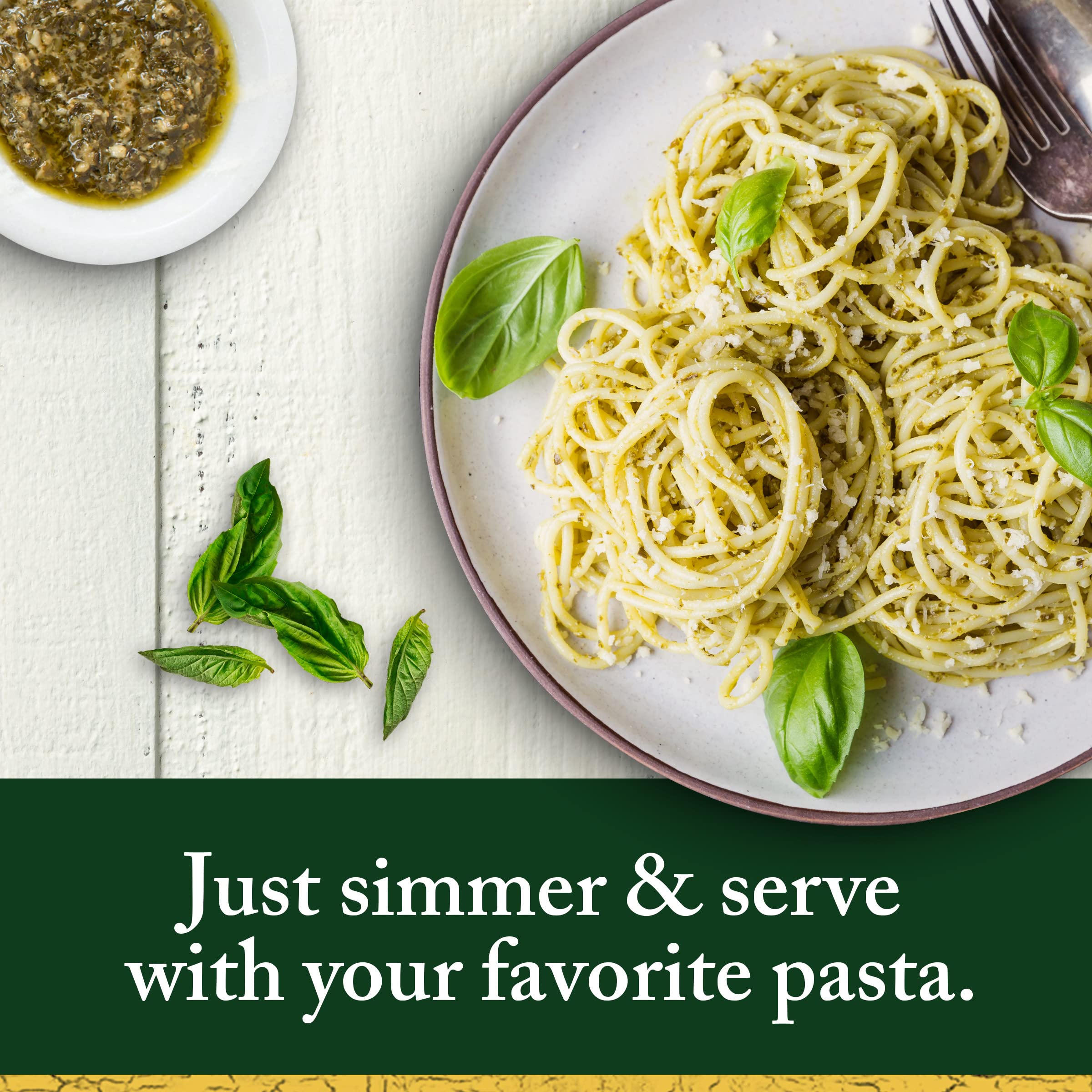 Classico Signature Recipes Traditional Basil Pesto Sauce & Spread, 8.1 oz Jar