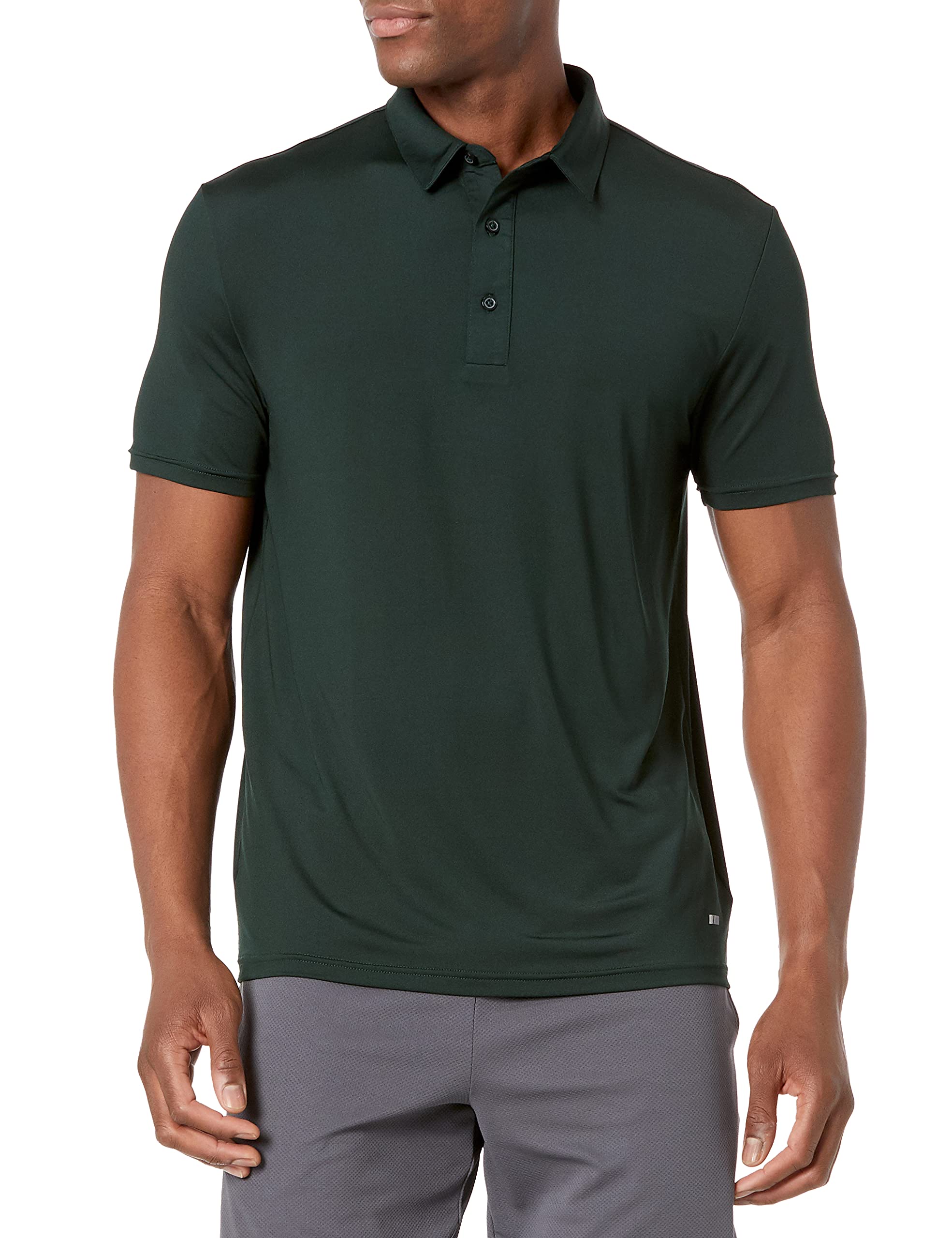 Amazon Essentials Men's Slim-Fit Quick-Dry Moisture Wicking Tech Stretch Short Sleeve Lightweight Golf Polo Shirt