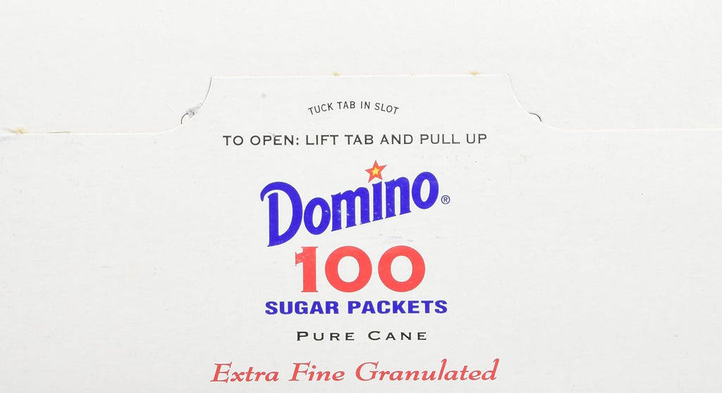 DOMINO SUGAR PACKETS - 100/ 3.54g Packs