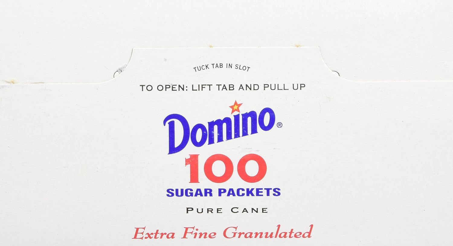 DOMINO SUGAR PACKETS - 100/ 3.54g Packs