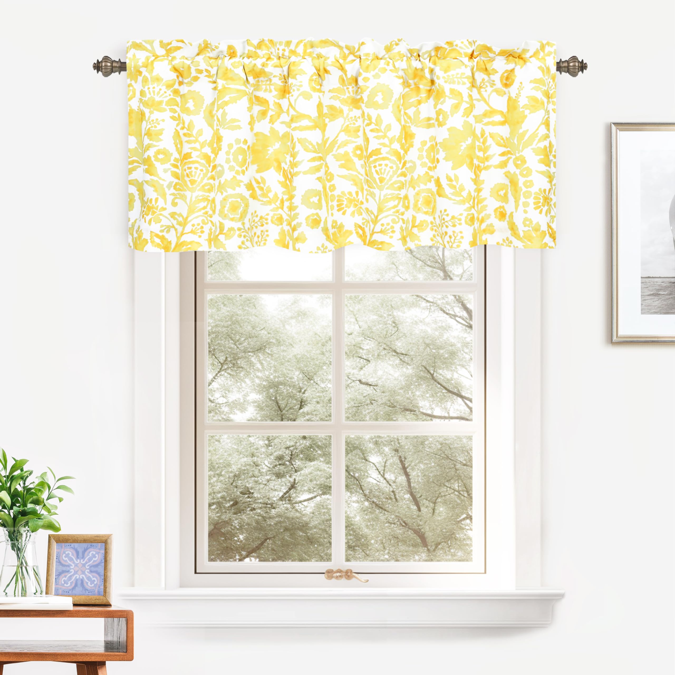 DriftAway Julia Lined Valance Double Layer Thermal Insulated Room Darkening Blackout Valances 3 Inch Rod Pocket Window Valance for Bathroom Living Room 52 Inch by 18 Inch Blush