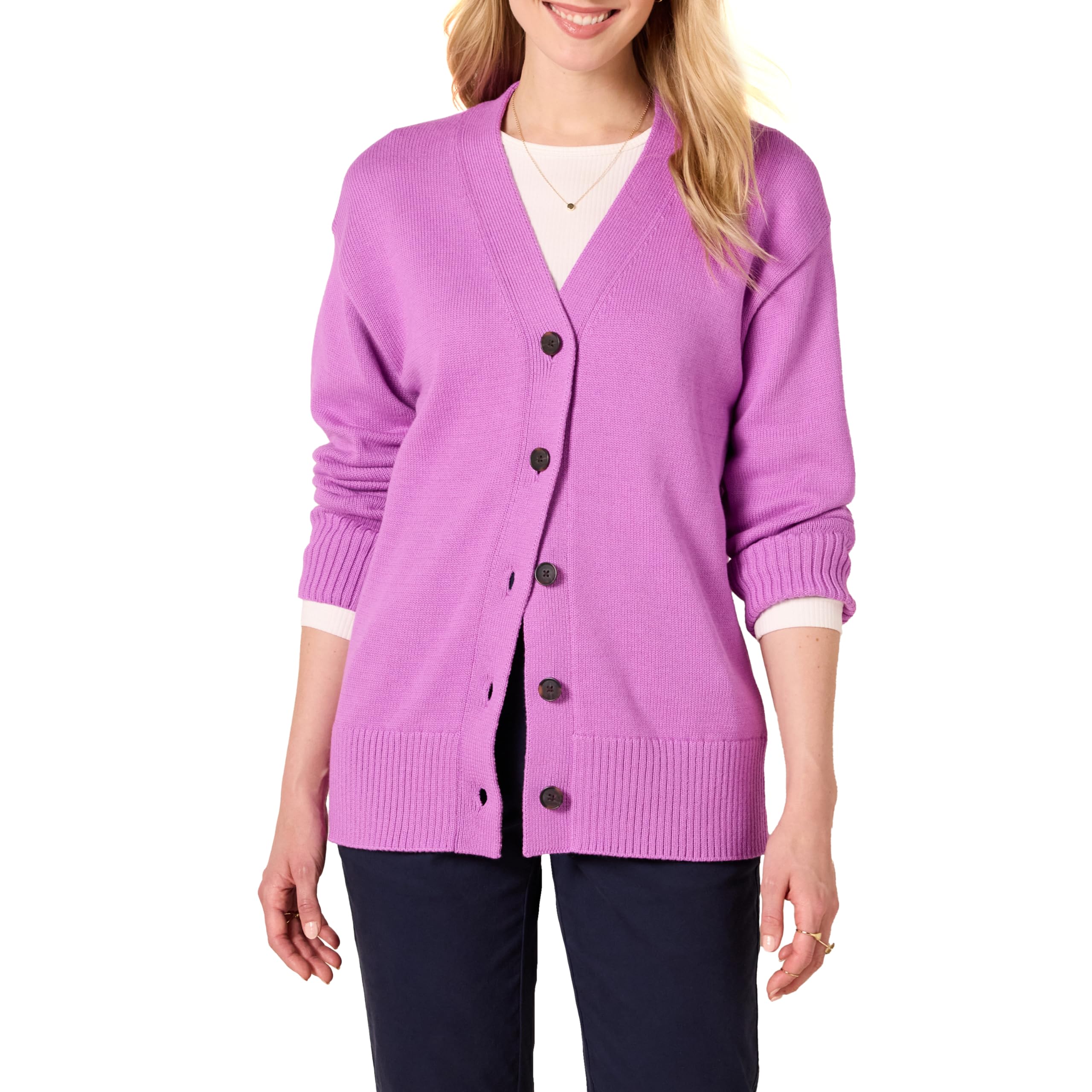 Amazon Essentials Women's Relaxed Fit Midweight Cardigan Sweater