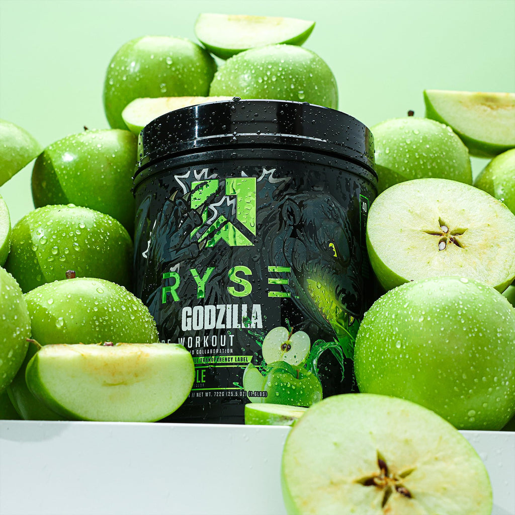 RYSE Godzilla X Noel Deyzel Pre Workout Powder - BlackBerry Lemonade - 400mg Caffeine, High Stim Pre-Workout for Men & Women with Citrulline & Beta Alanine - Energy, Pump & Focus - 20/40 Servings