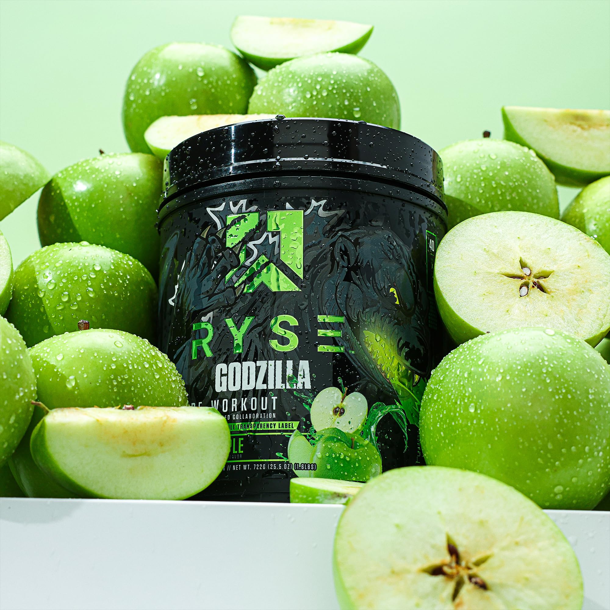 RYSE Godzilla X Noel Deyzel Pre Workout Powder - BlackBerry Lemonade - 400mg Caffeine, High Stim Pre-Workout for Men & Women with Citrulline & Beta Alanine - Energy, Pump & Focus - 20/40 Servings