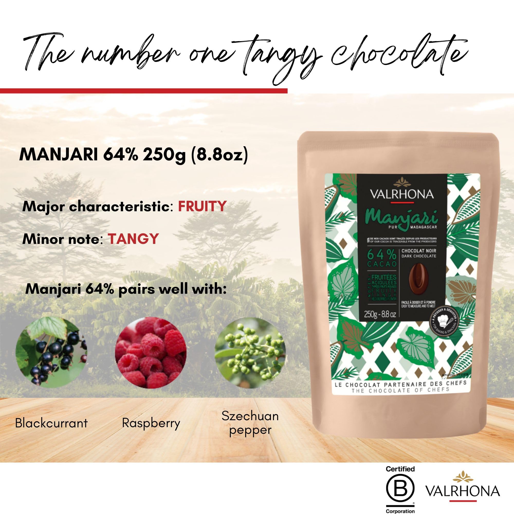 Valrhona Premium Baking Chocolate Discs (Feves), Creamy Milk JIVARA 40% w/Hints of Vanilla and Malt, and Dark Chocolate GUANAJA 70% w/Intense & Smooth with Bitter Notes, For Cookies, Cakes, and more