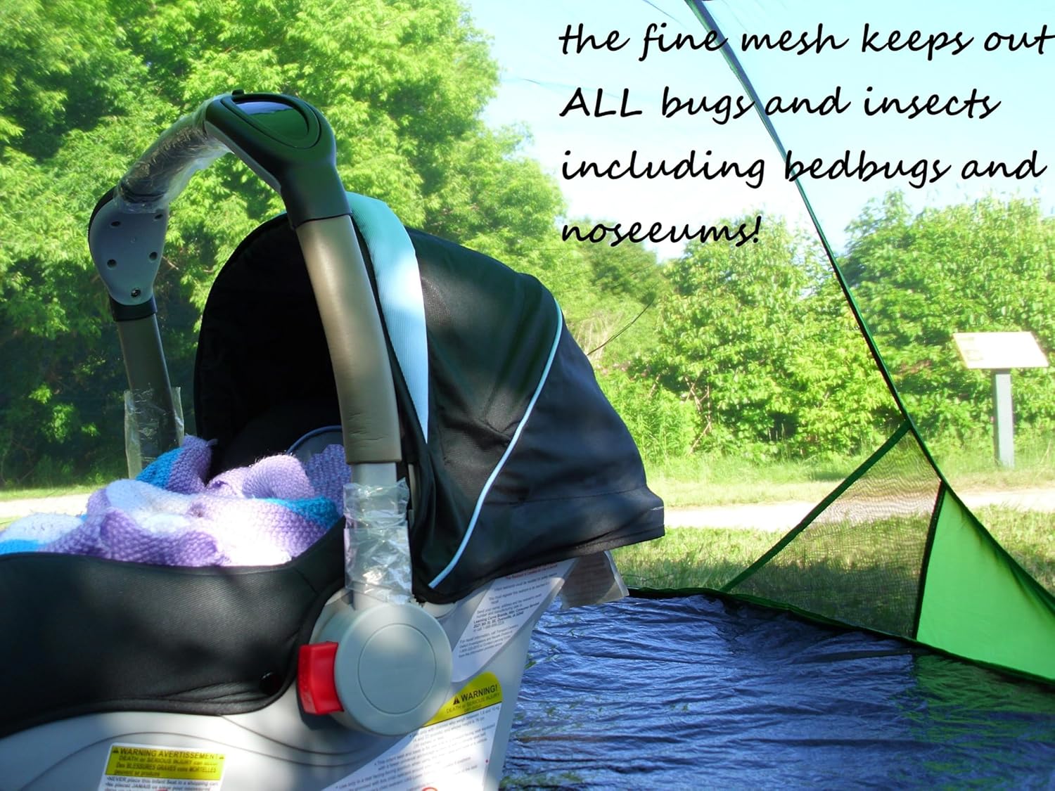 SANSBUG Screen Tent for One Person (Instant Pop up, Strong No-See-um Mesh, Durable Tarp Floor)