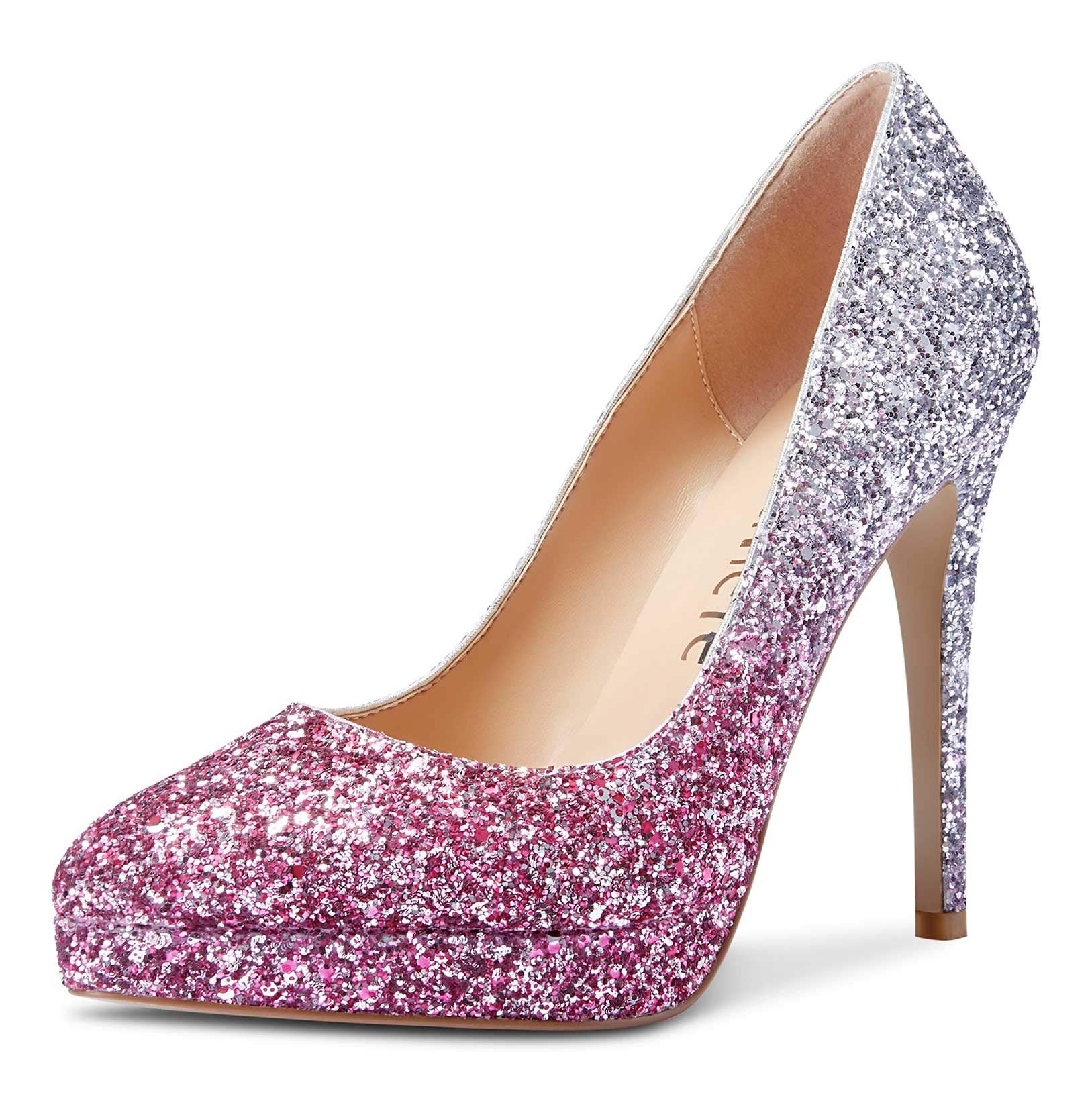 Castamere Womens High Heels Platform Pumps Slip-on Stilettos 12CM Heel Office Dress Shoes